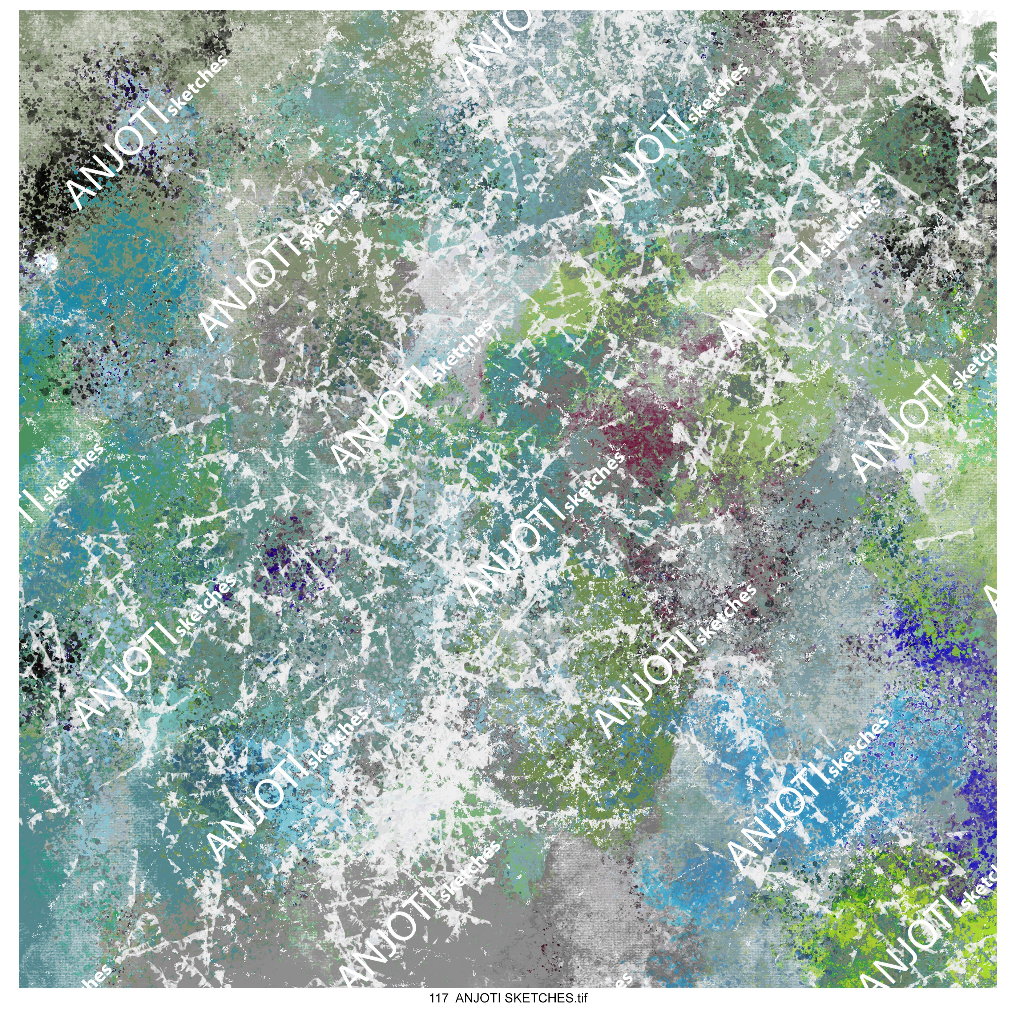 ANJOTI SKETCHES 117| Inspiring Multicolor Abstract Wall Art Ideas with Unique Texture Background Effects