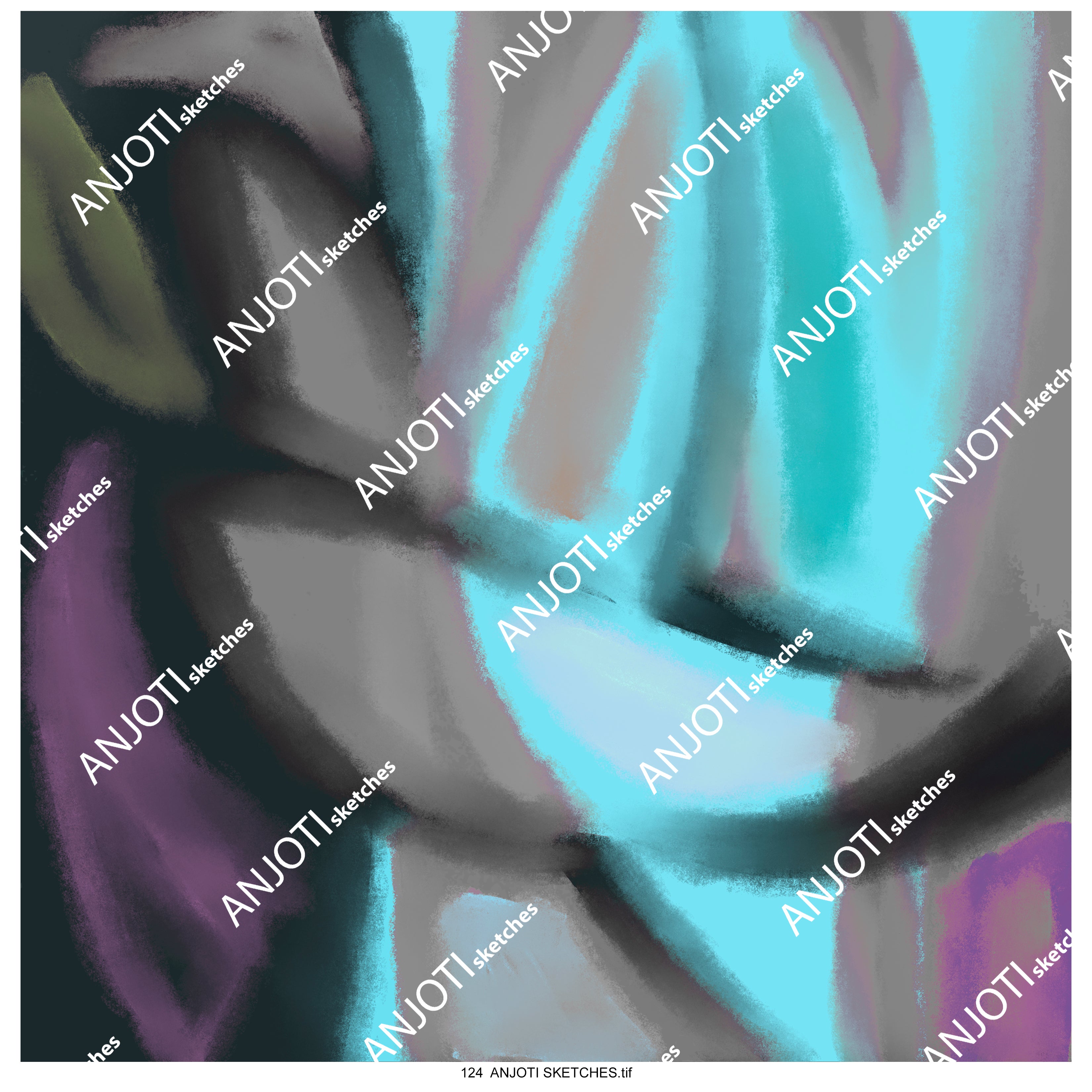 ANJOTI SKETCHES 124| Upgrade Your Walls with Multicolor Abstract Wall Art Texture Effect Backgrounds