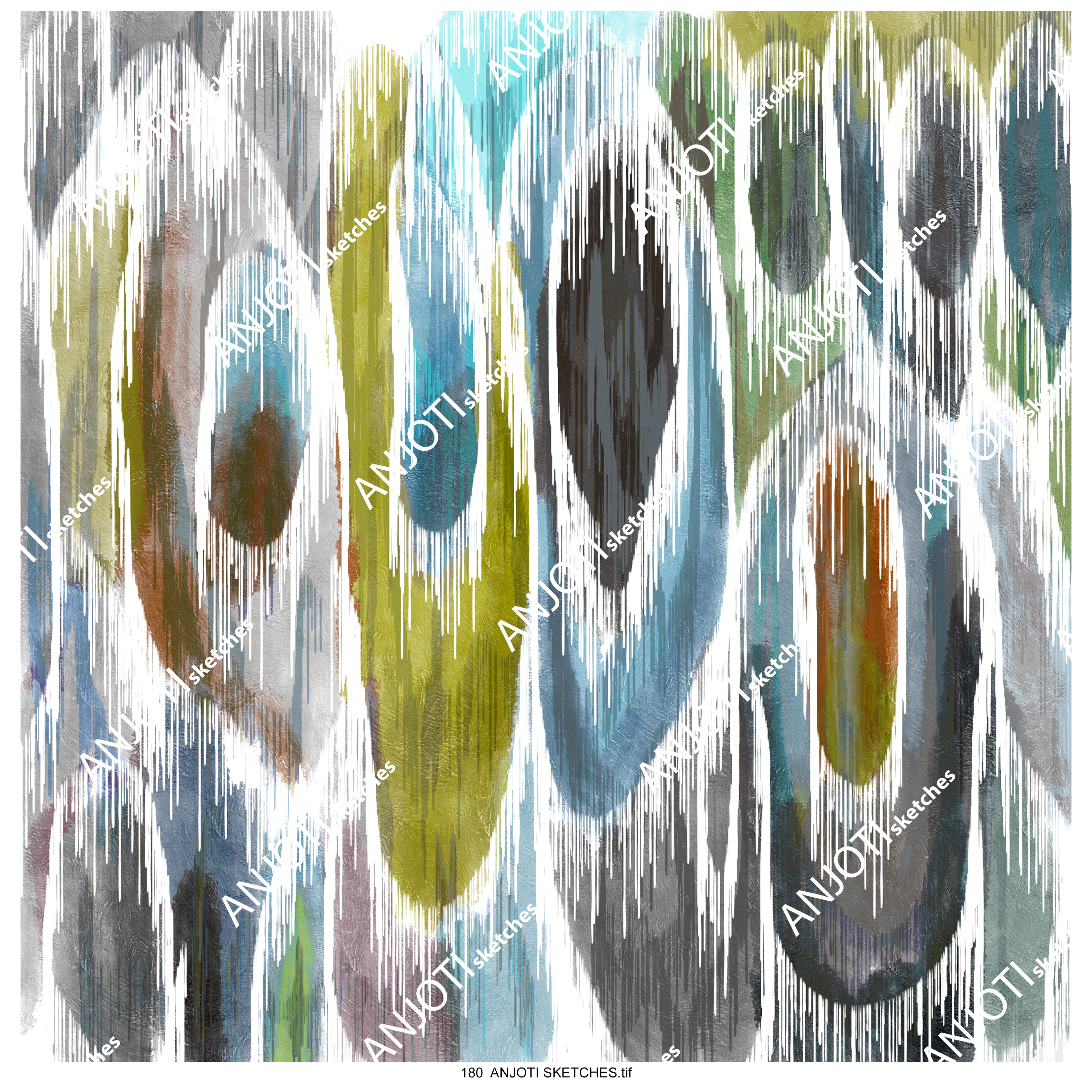 ANJOTI SKETCHES 180|Discover Artistic Floral Geometric Abstract Wall Art in Multicolor Backgrounds