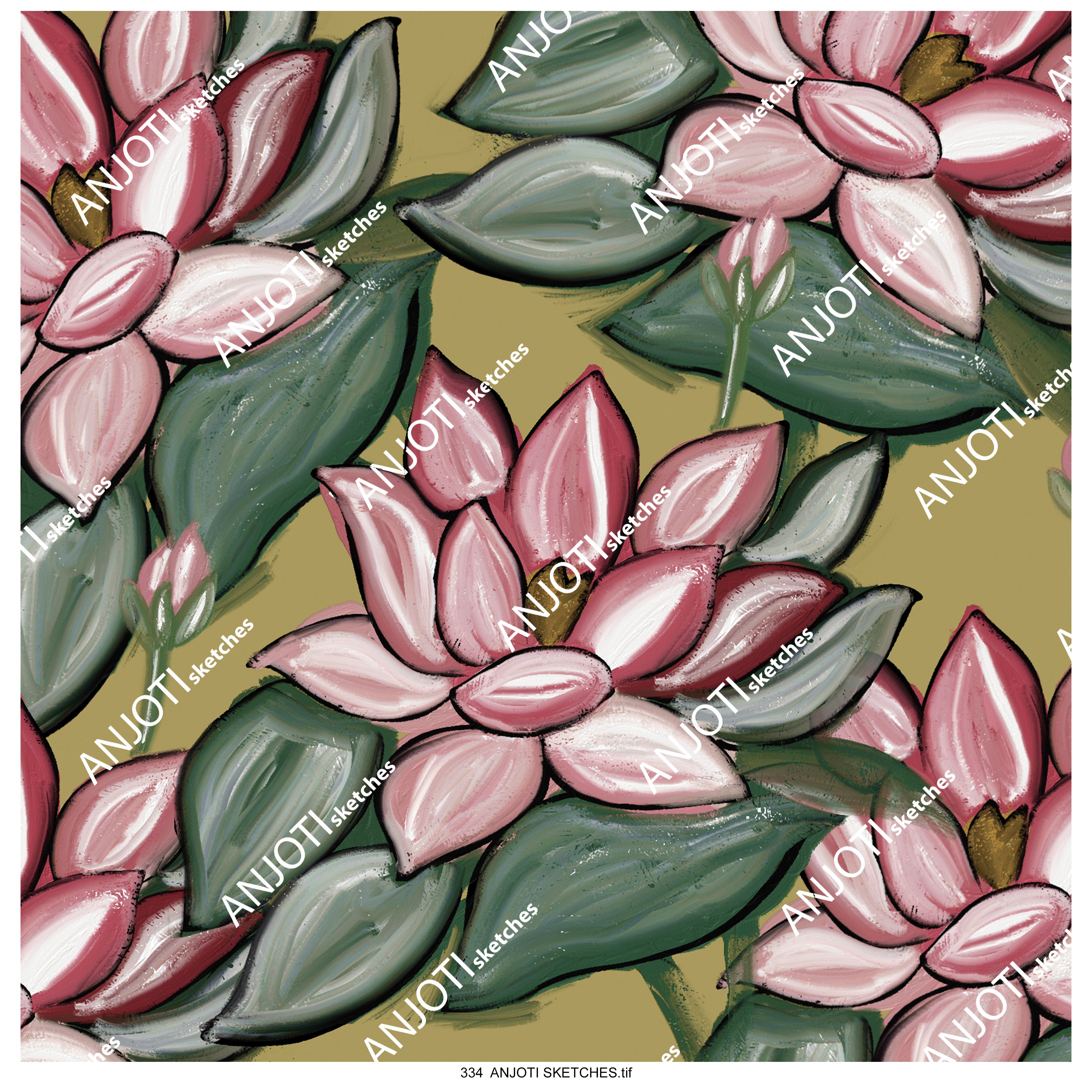 ANJOTI SKETCHES 334 Enhance Your Decor with Abstract Wall Art and Multicolor Texture Backgrounds