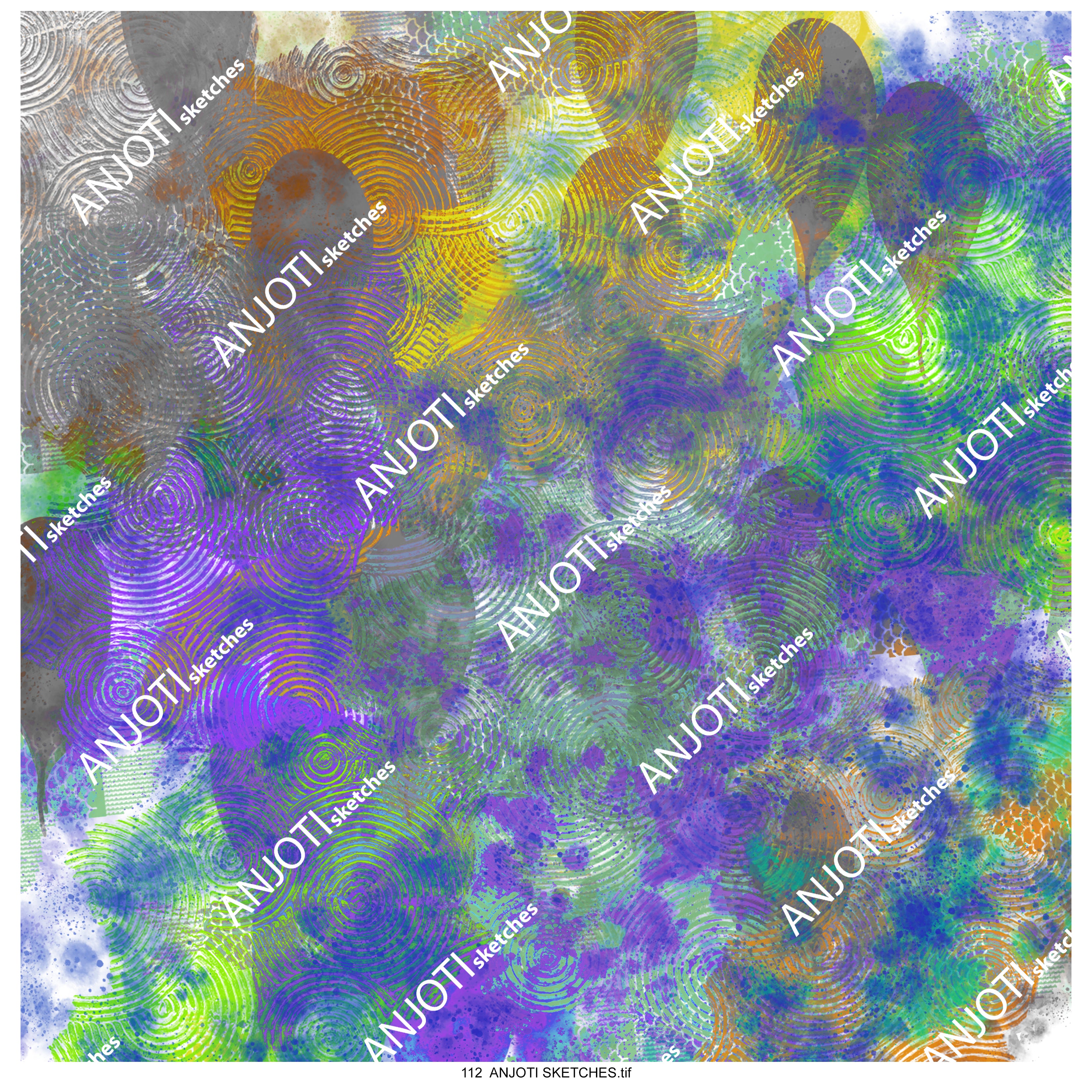 ANJOTI SKETCHES 112|Upgrade Your Interior with Multicolor Abstract Wall Art Texture Effect Backgrounds