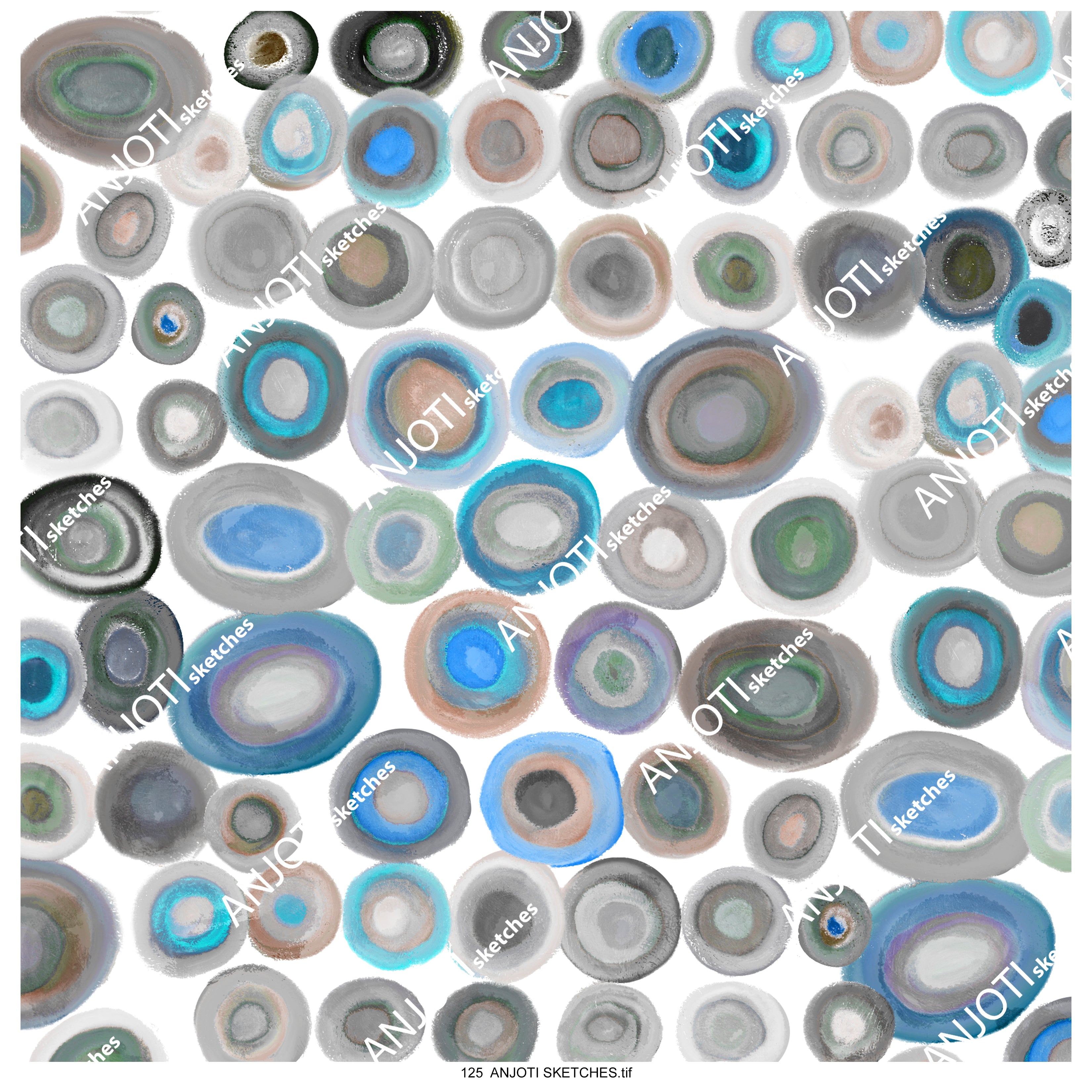 ANJOTI SKETCHES 125| Multicolor Texture Background Ideas in Unique Abstract Wall Art for Home