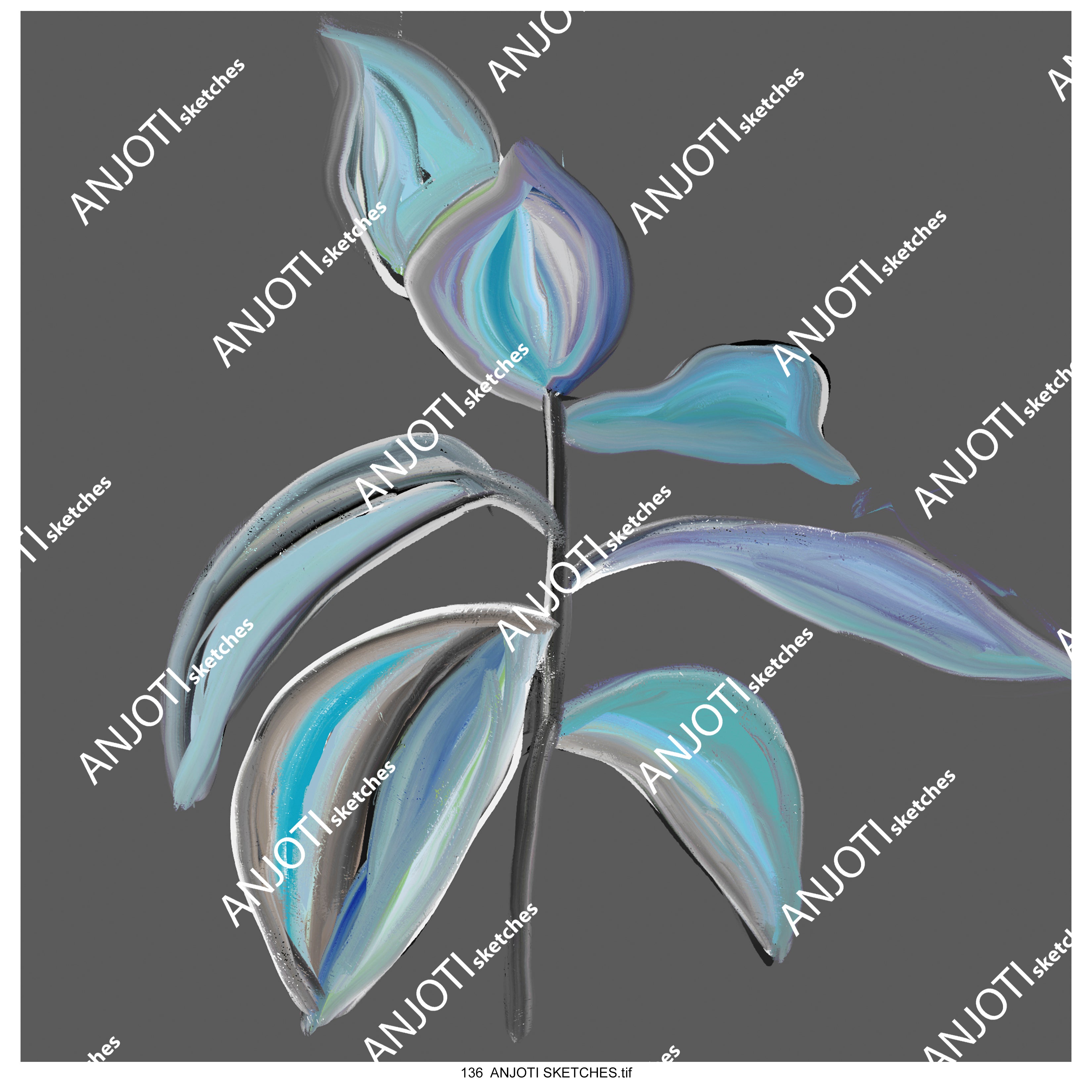 ANJOTI SKETCHES 136|Multicolor Texture Effect Abstract Wall Art to Add Life to Your Walls