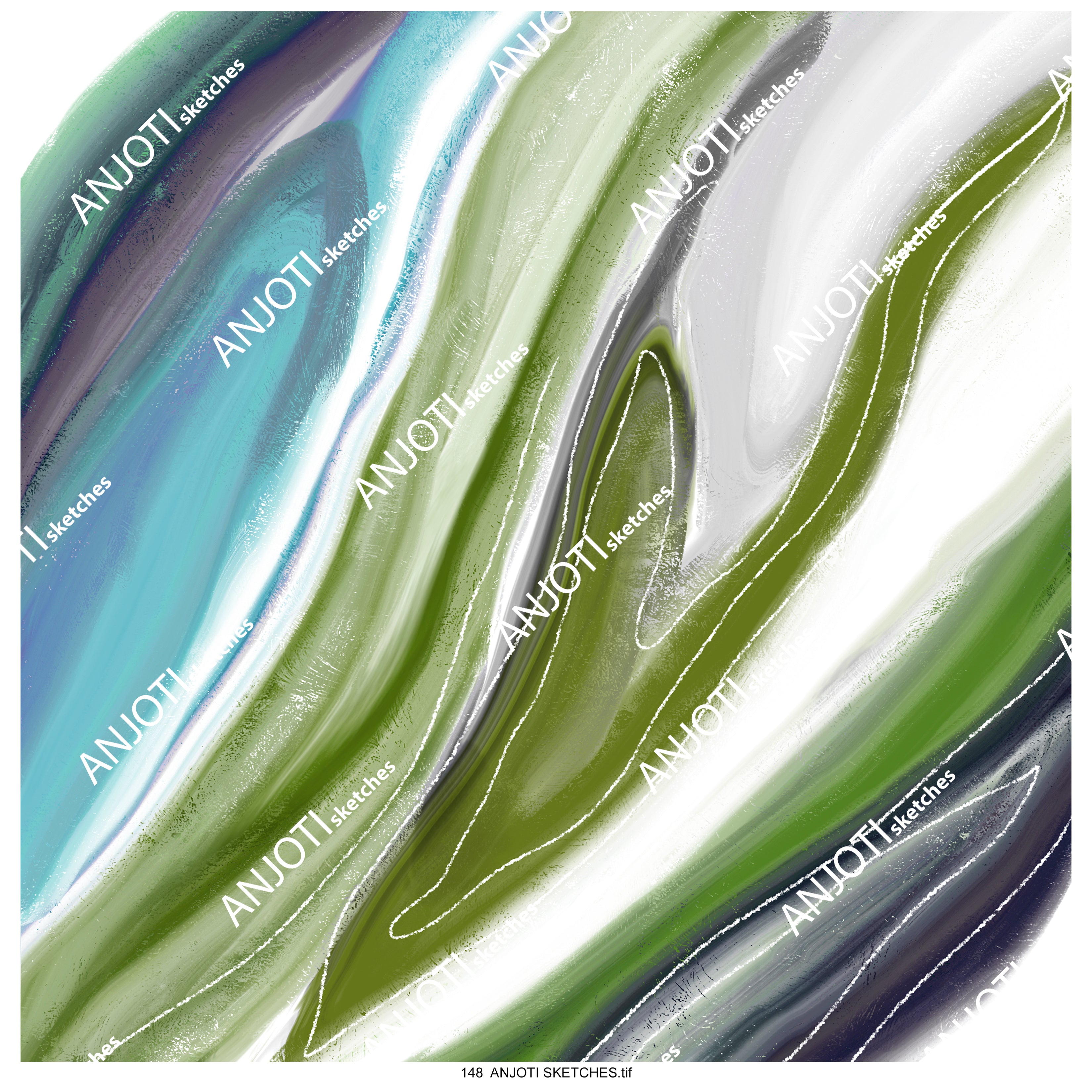 ANJOTI SKETCHES 148|Multicolor Texture Effect Abstract Wall Art Ideas for Every Room Decor