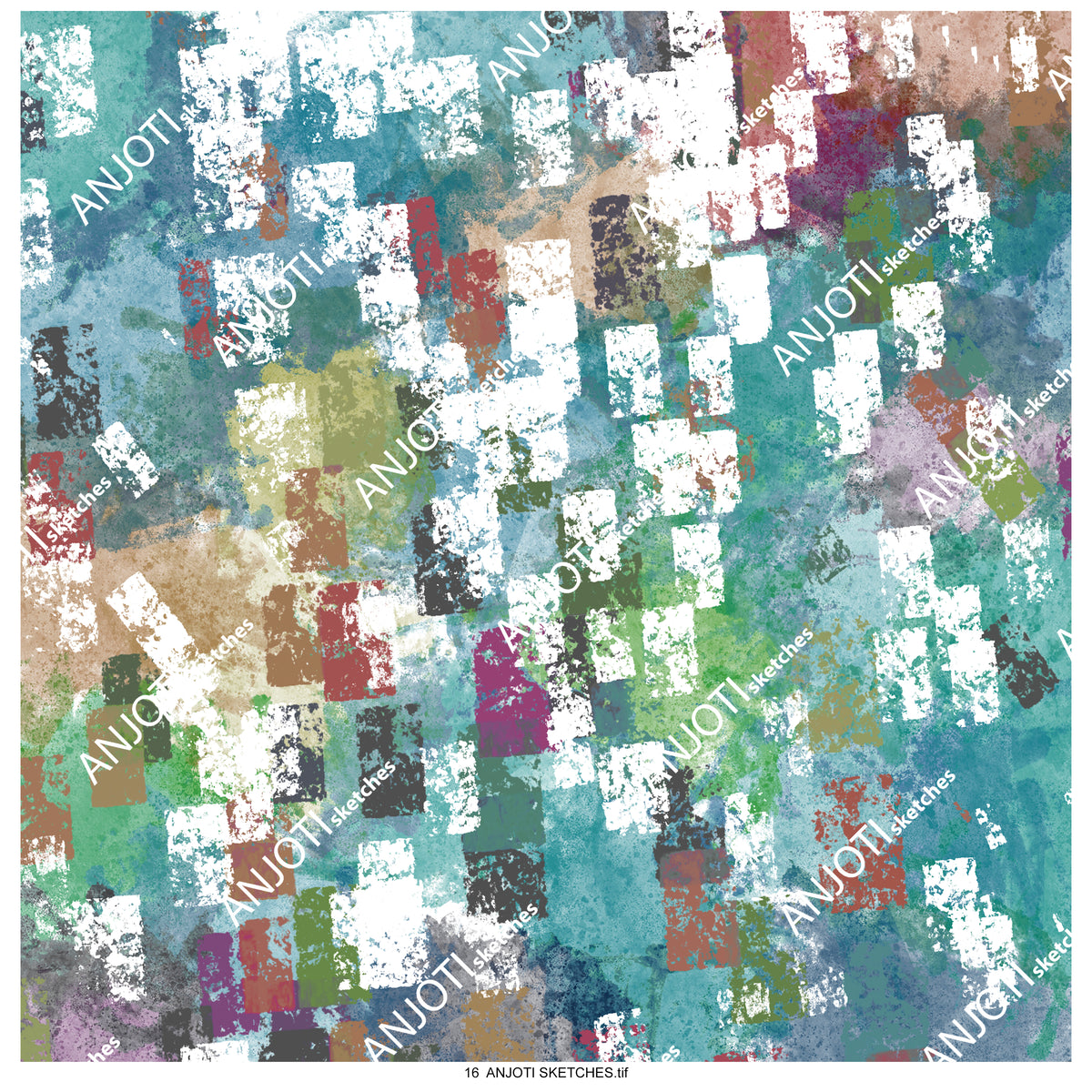 ANJOTI SKETCHES 16 Multicolor Texture Effect Abstract Wall Art Ideas to Transform Any Space