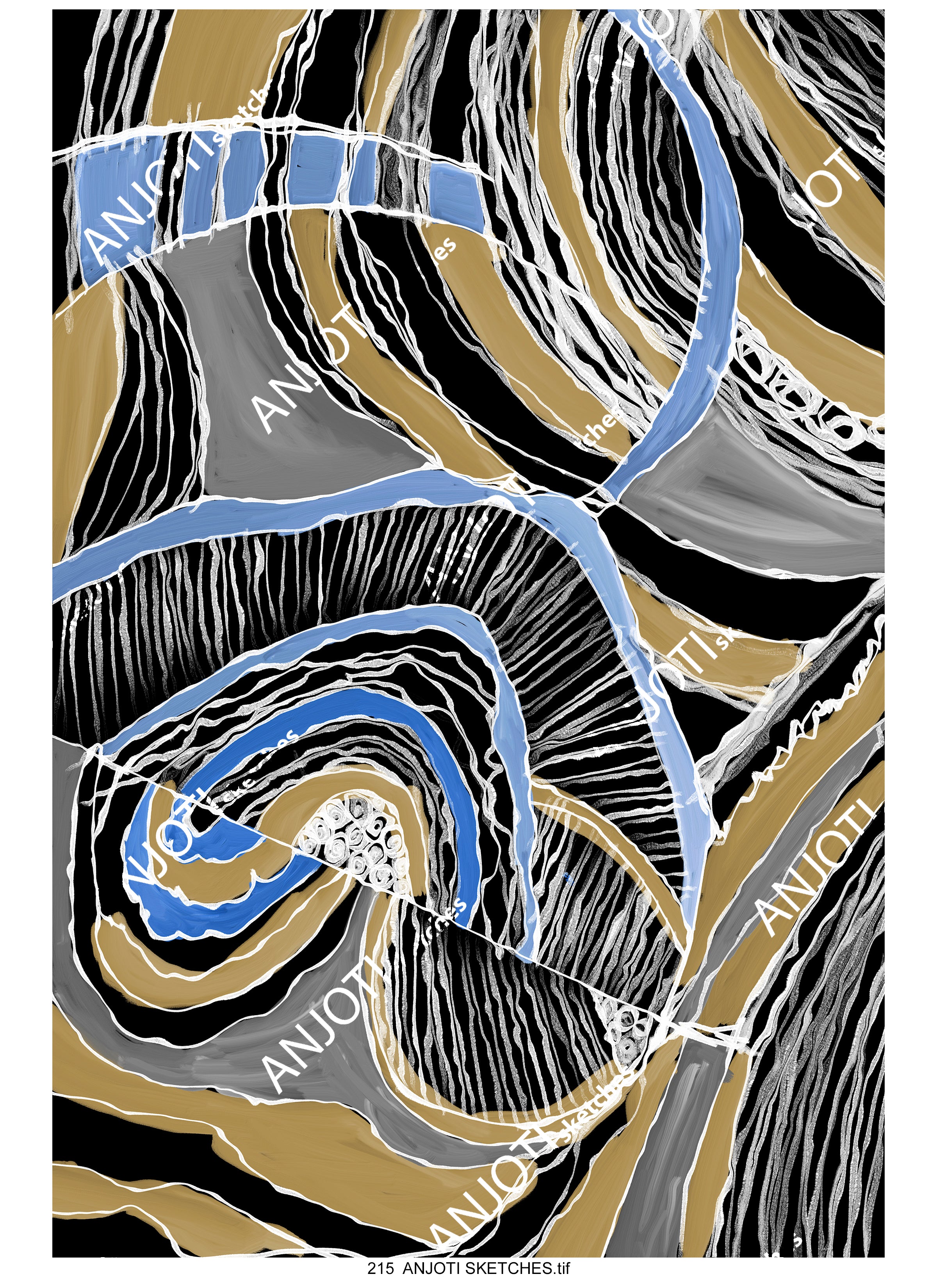 ANJOTI SKETCHES 215|Explore Abstract Wall Art with Multicolor Texture Backgrounds for Modern Interiors