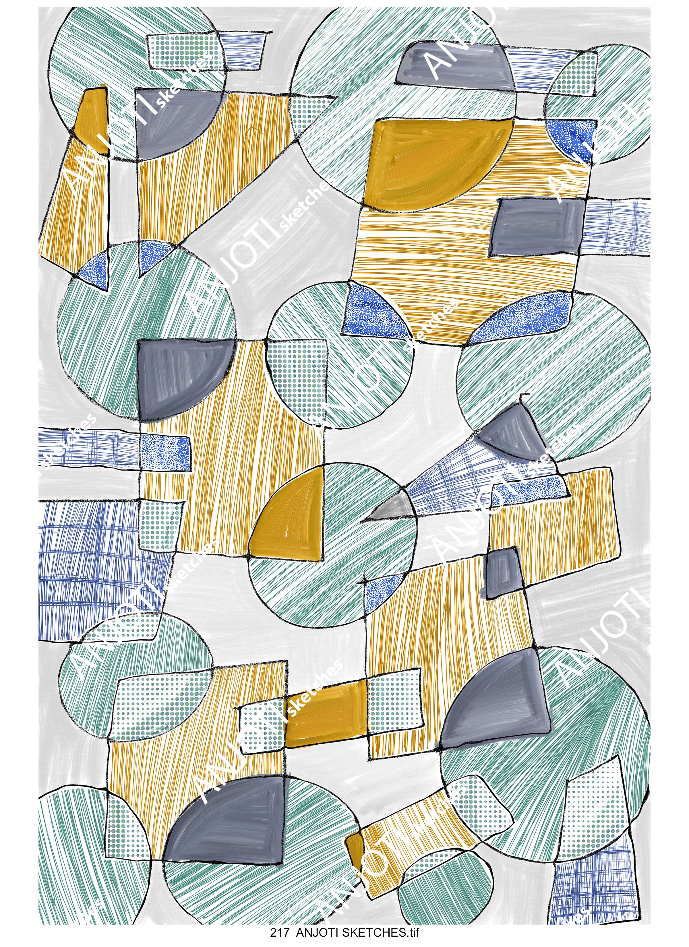 ANJOTI SKETCHES 217| Inspiring Multicolor Abstract Wall Art Ideas with Unique Texture Background Effects