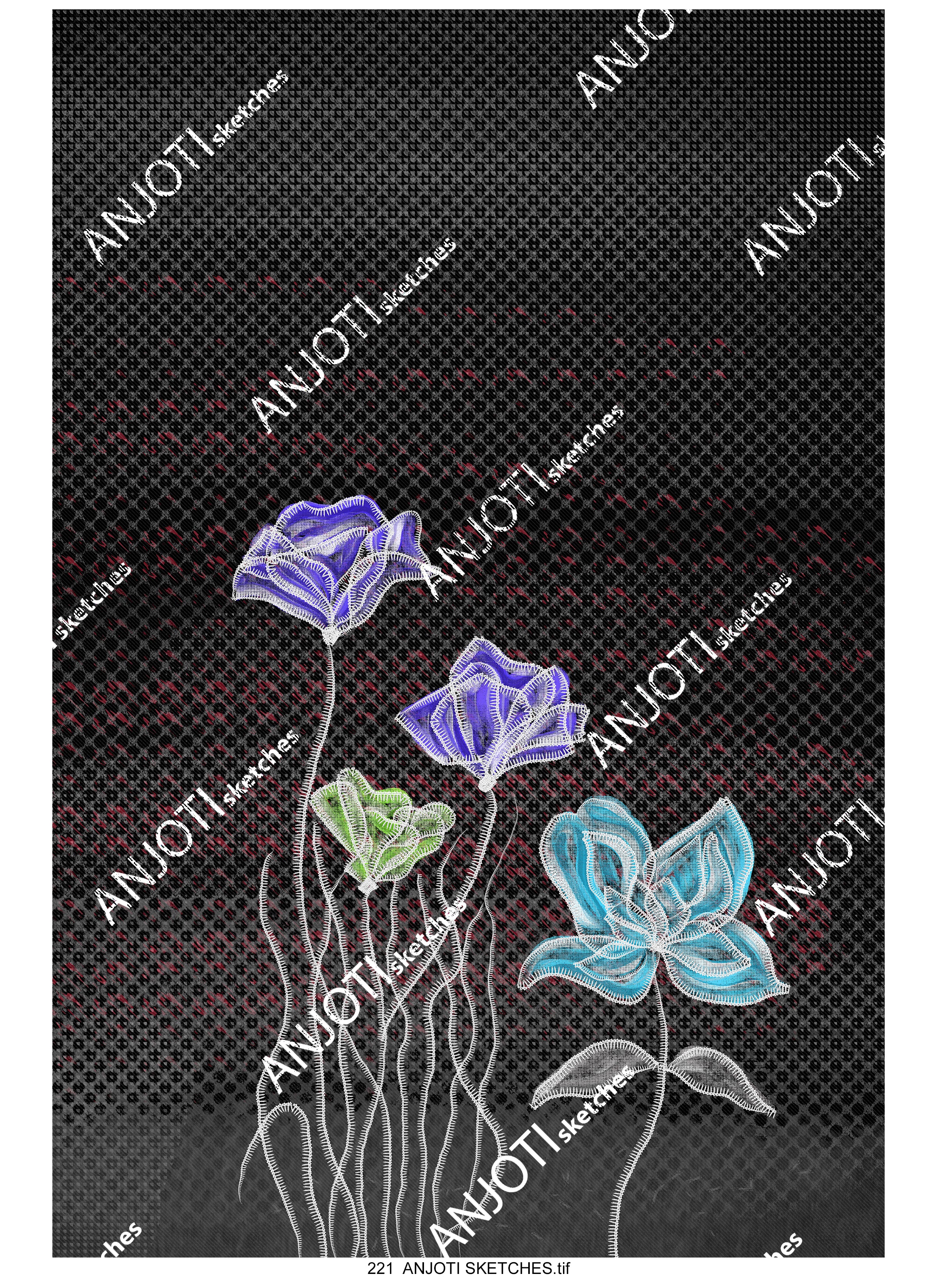 ANJOTI SKETCHES 221| Abstract Wall Art with Textured Multicolor Backgrounds to Enhance Any Decor