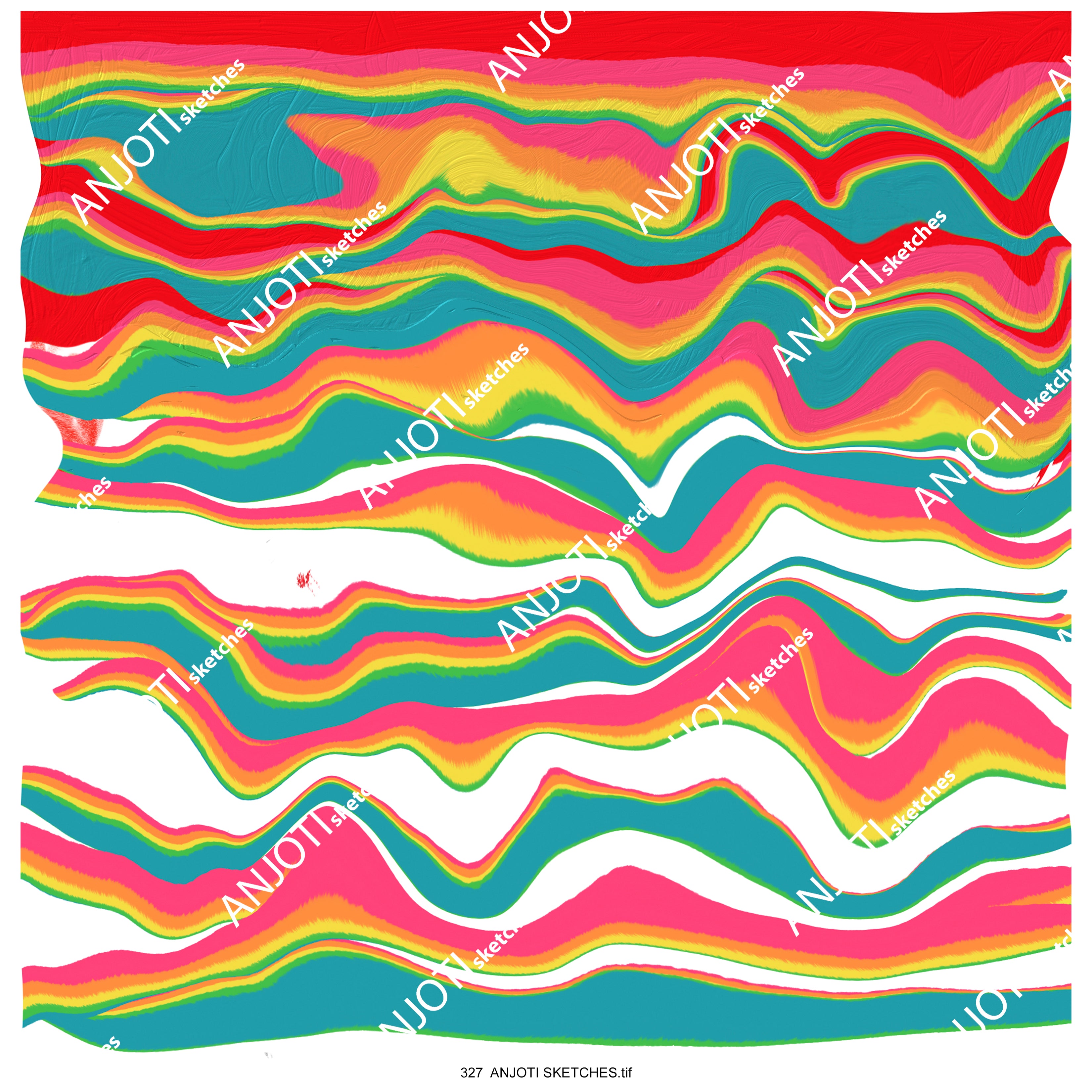 ANJOTI SKETCHES 327  Modern Abstract Wall Art and Multicolor Texture Effect Backgrounds for Home Decor