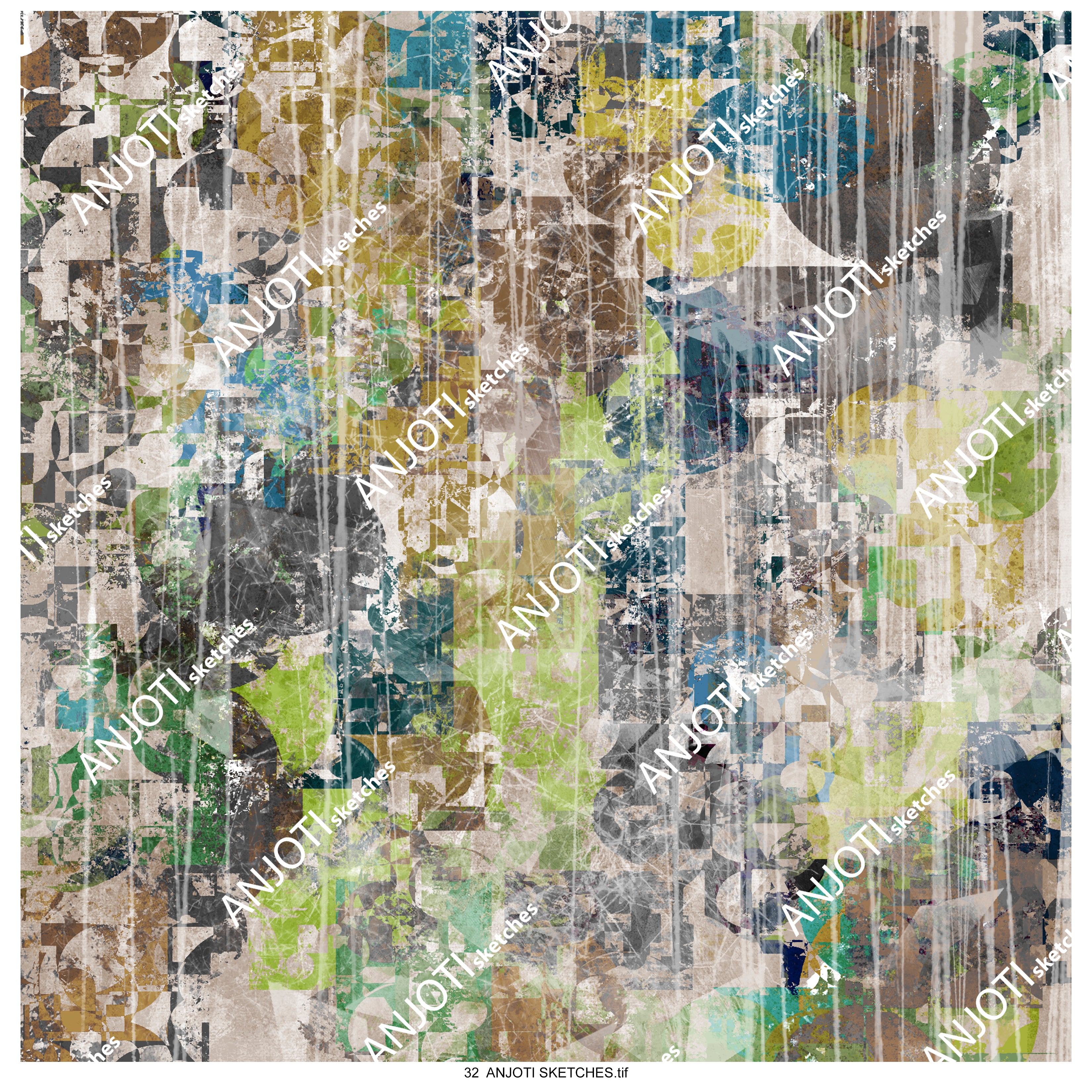 ANJOTI SKETCHES 32 Abstract Wall Art in Multicolor Texture Backgrounds to Style Your Home