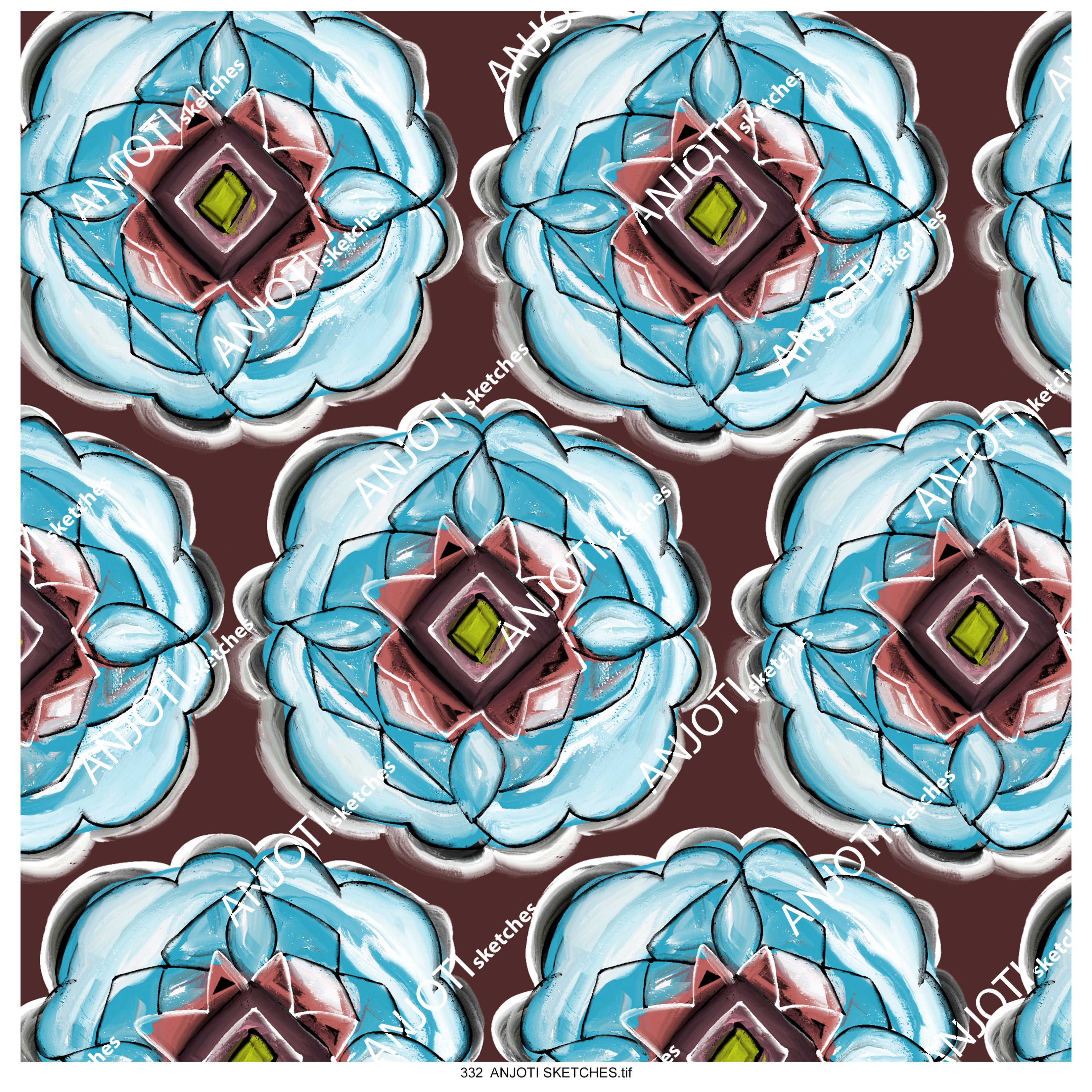 ANJOTI SKETCHES 332 Abstract Wall Art in Multicolor Texture Backgrounds to Style Your Home