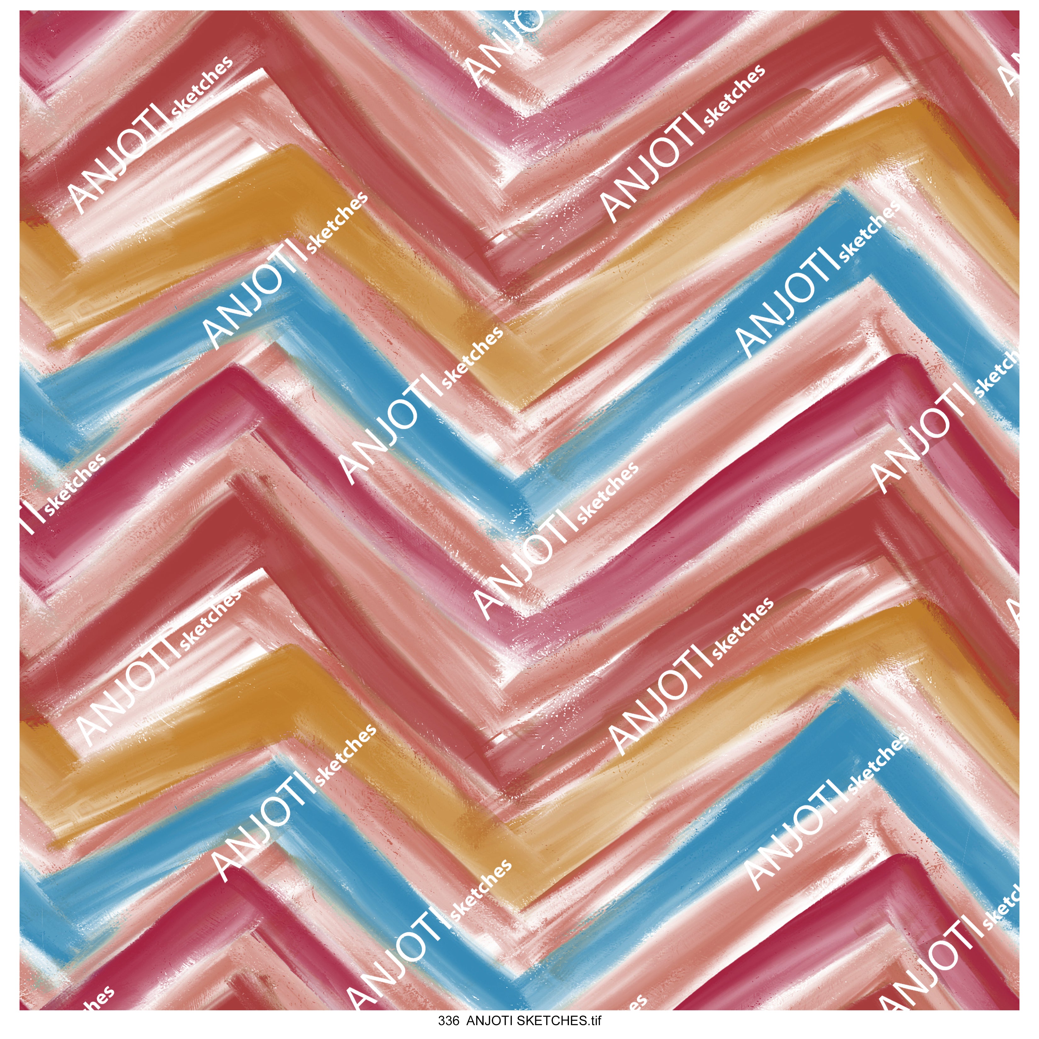 ANJOTI SKETCHES 336 Multicolor Texture Effect Abstract Wall Art to Add Life to Your Walls