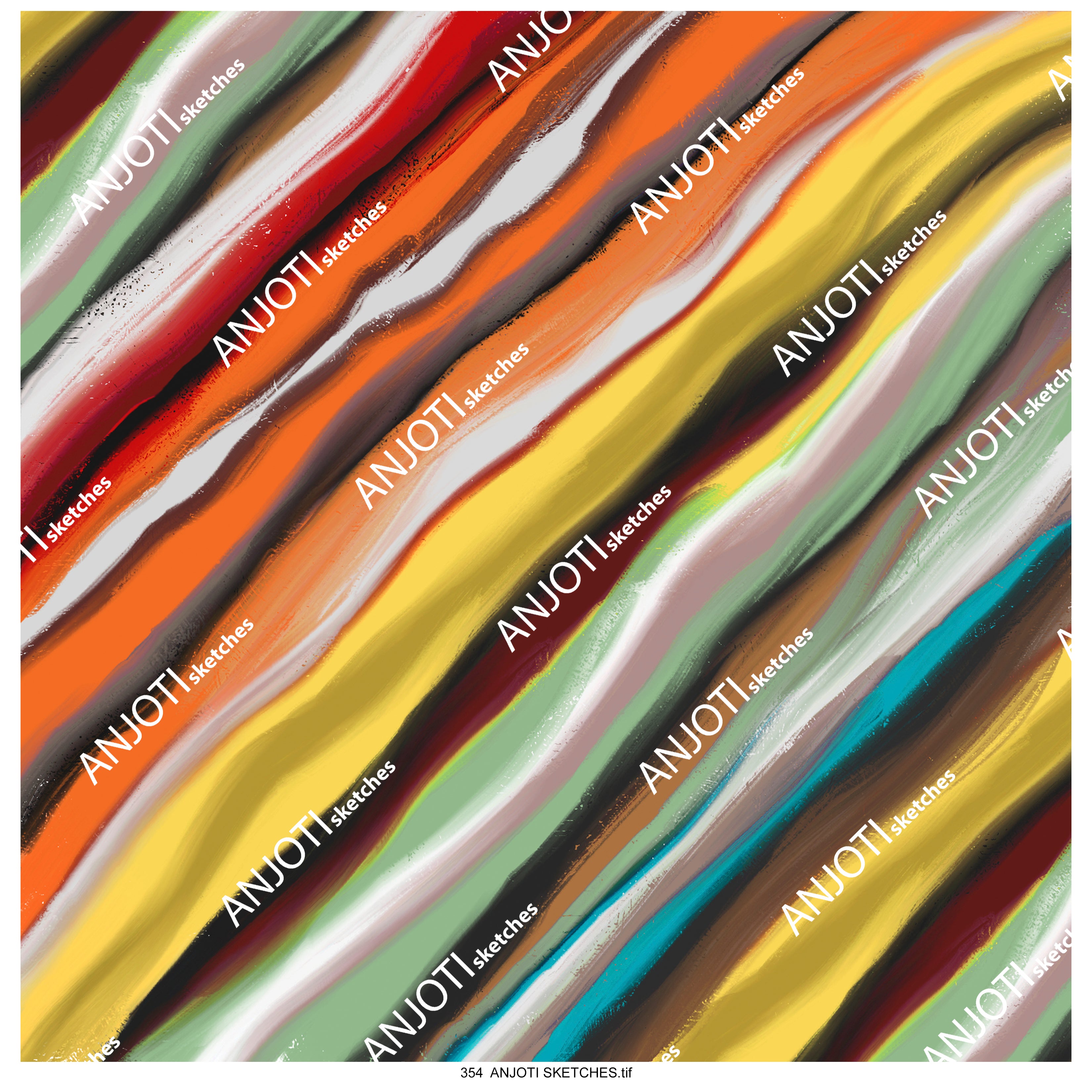 ANJOTI SKETCHES 354 Floral and Geometric Abstract Wall Art with Stunning Multicolor Texture Backgrounds