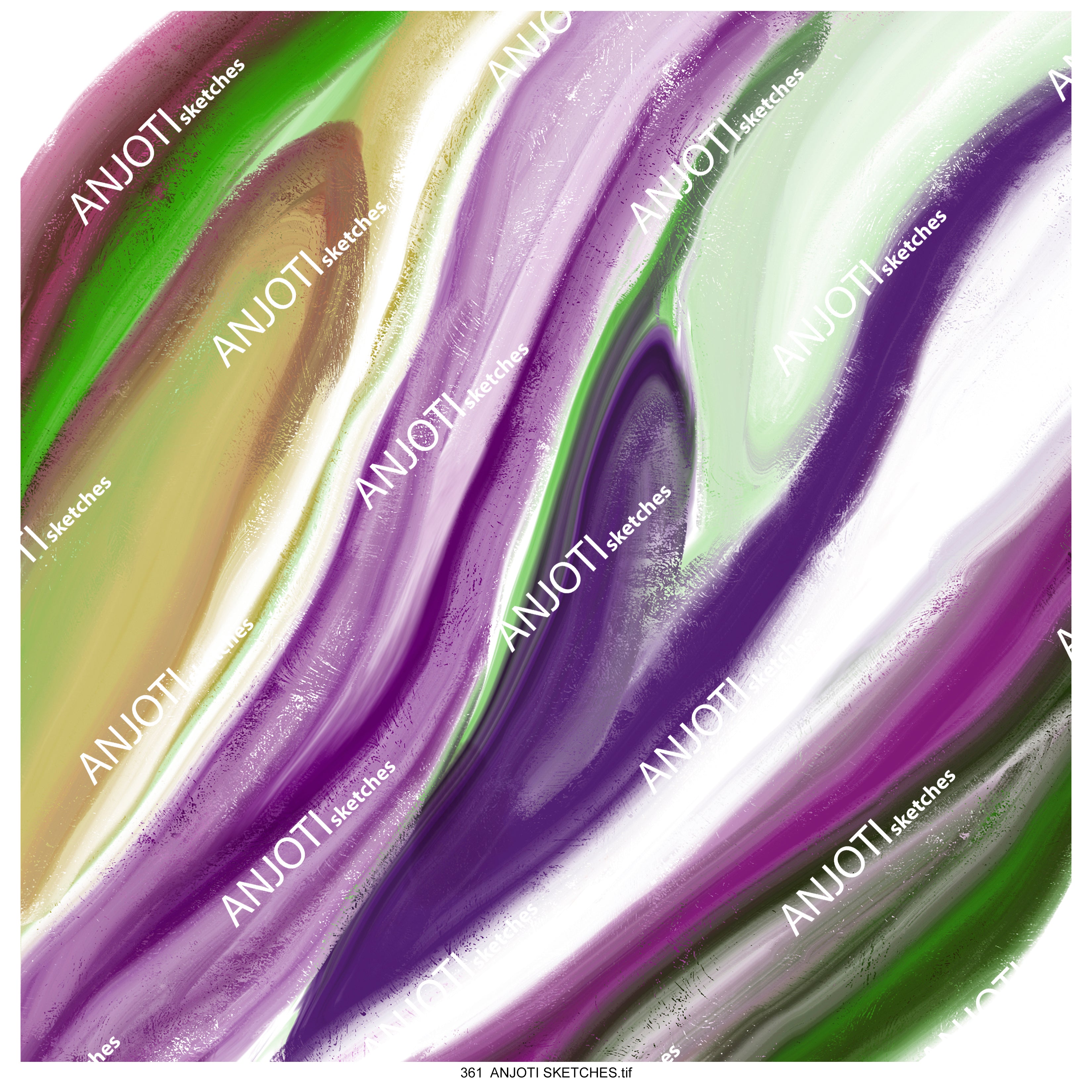 ANJOTI SKETCHES 361 Bold Multicolor Texture Effects in Floral and Geometric Abstract Wall Art Designs