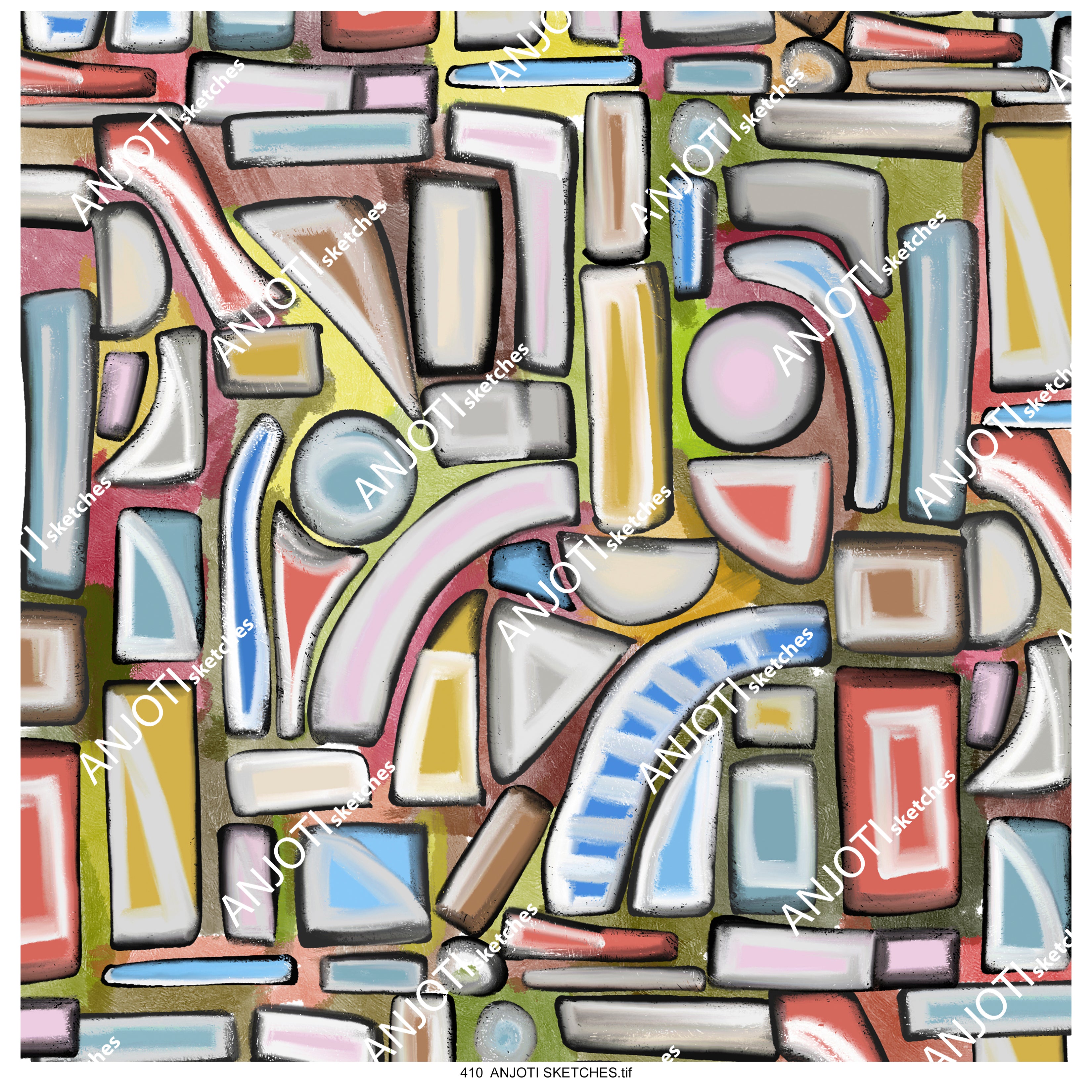 ANJOTI_SKETCHES_410_Abstract Wall Art with Multicolor Texture Backgrounds to Revamp Your Home Decor