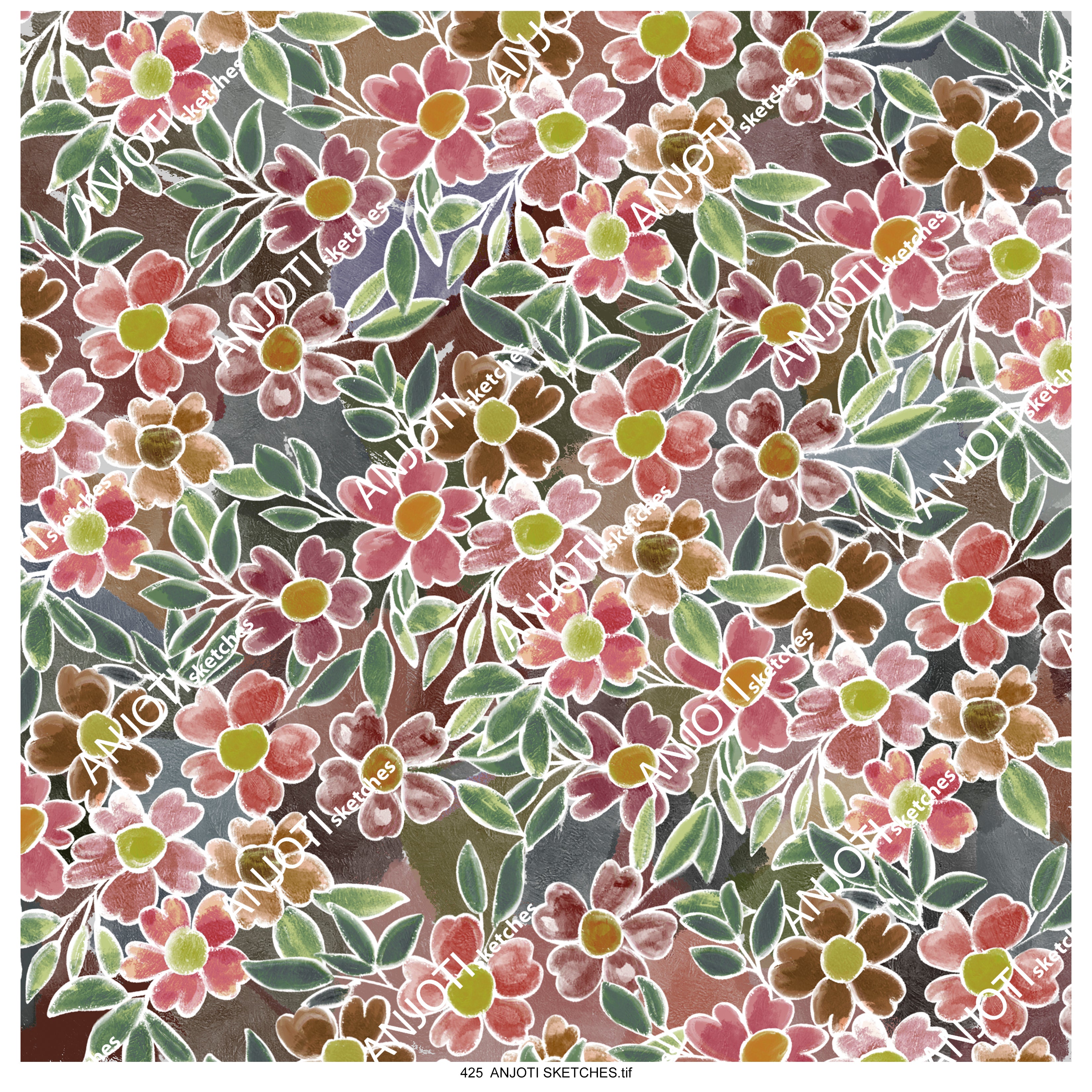 ANJOTI_SKETCHES_425_Multicolor Texture Background Ideas in Unique Abstract Wall Art for Home