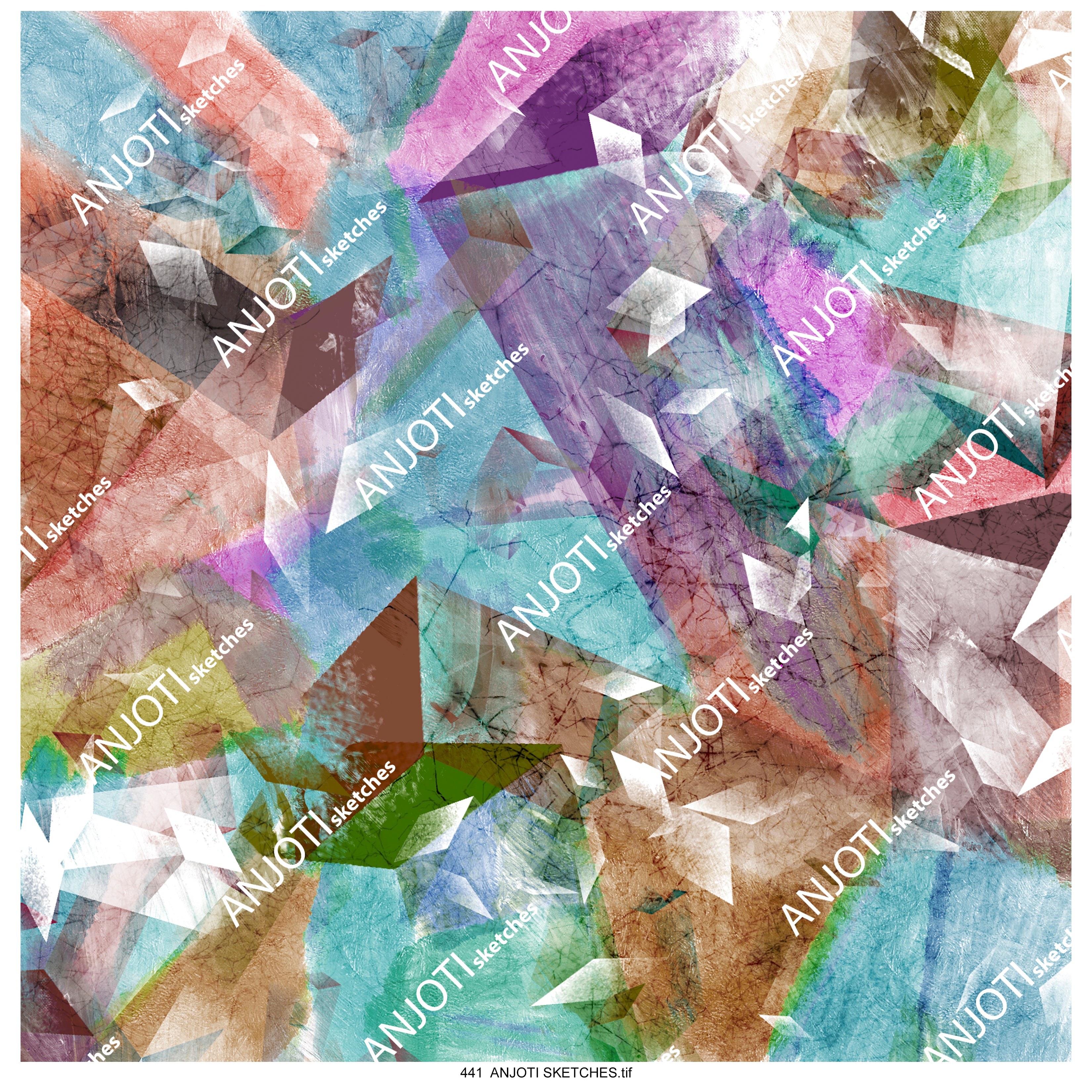 ANJOTI_SKETCHES_441_Multicolor Texture Effect Backgrounds in Unique Abstract Wall Art for Home