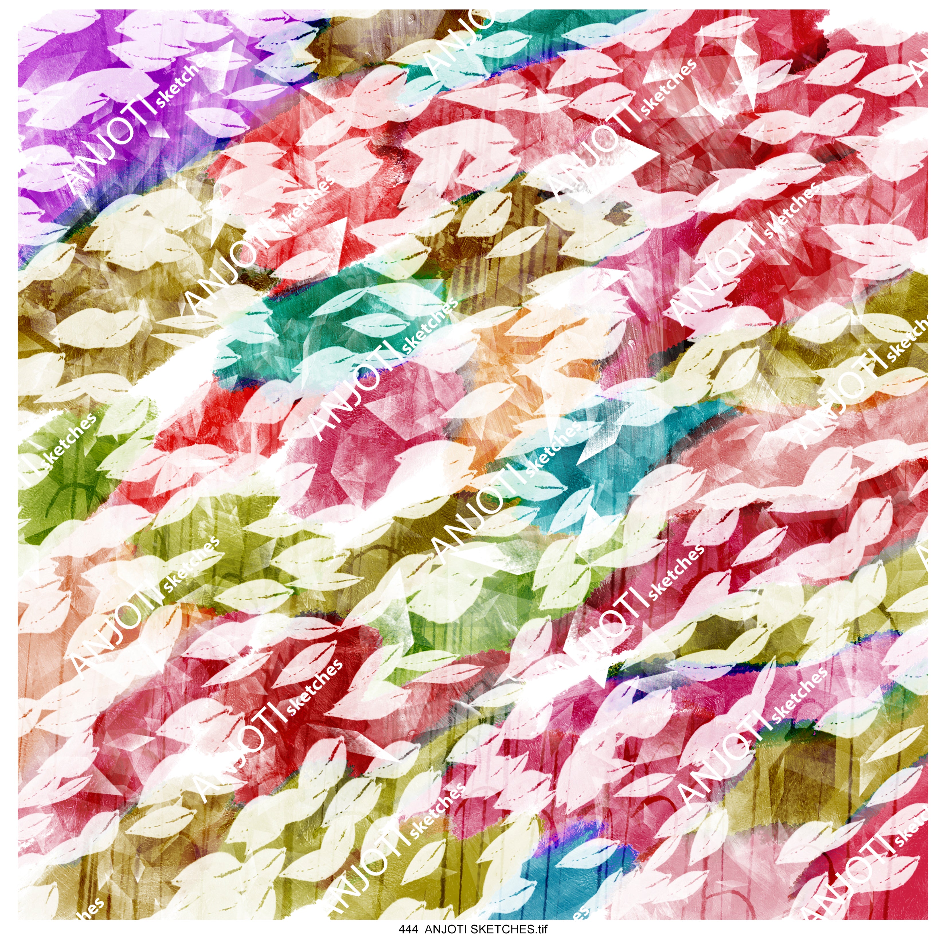 ANJOTI_SKETCHES_444_Unique Multicolor Texture Background Abstract Wall Art for Your Decor