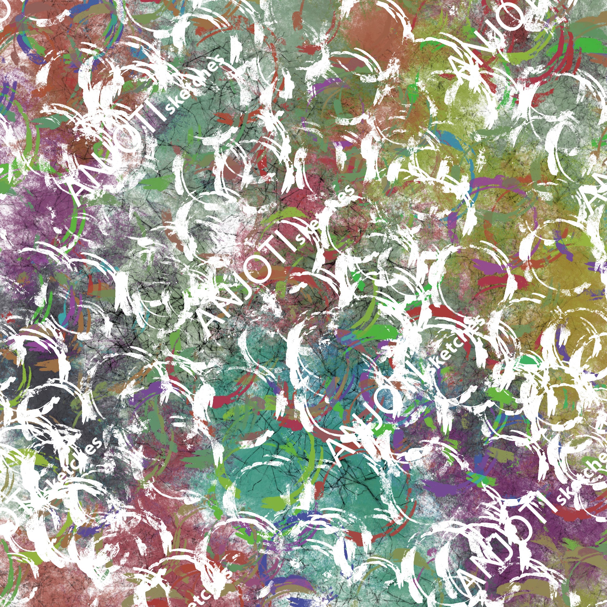 ANJOTI_SKETCHES_468_Unique Floral and Geometric Abstract Wall Art with Bold Texture Backgrounds