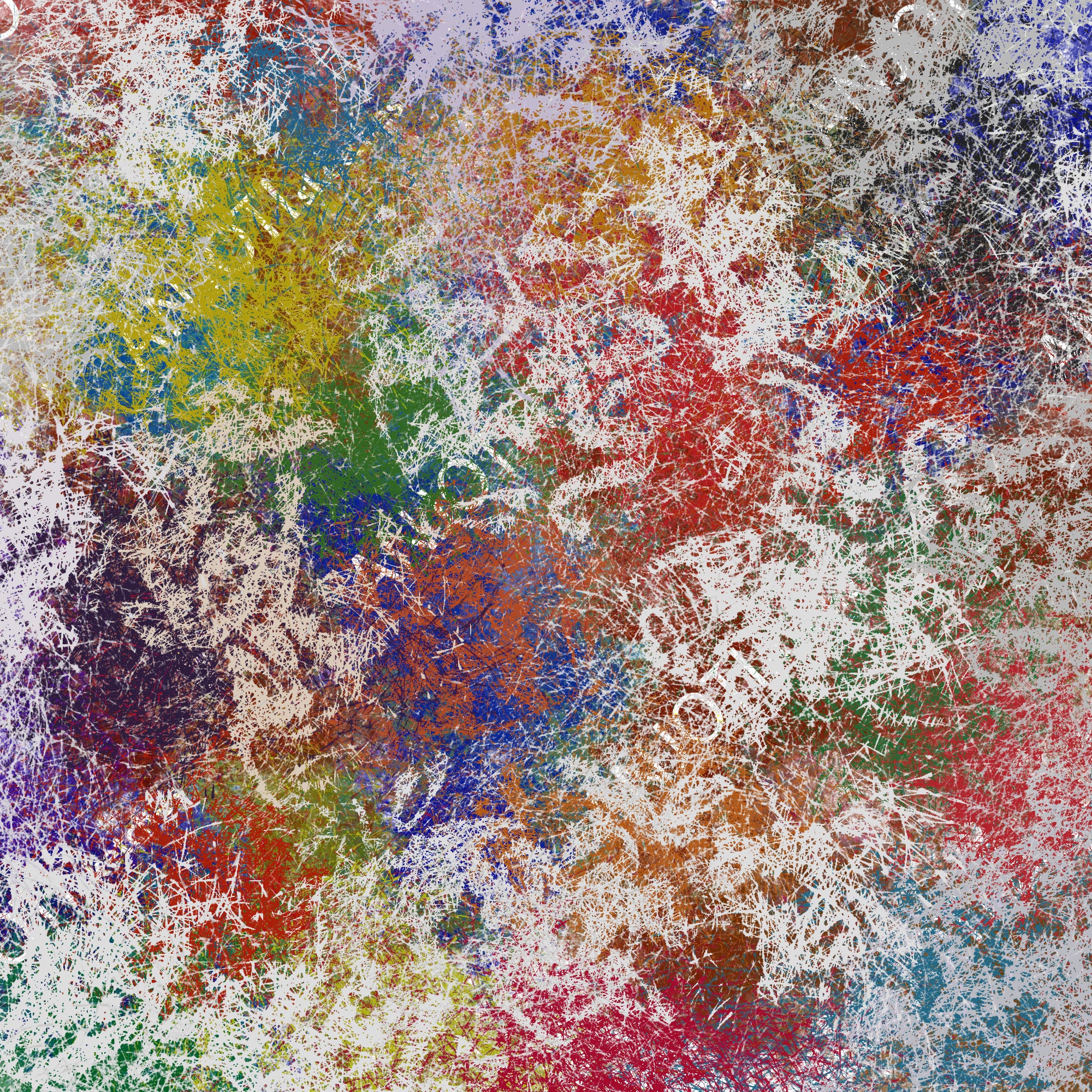 ANJOTI_SKETCHES_473_Abstract Wall Art with Multicolor Floral Geometric Texture Backgrounds