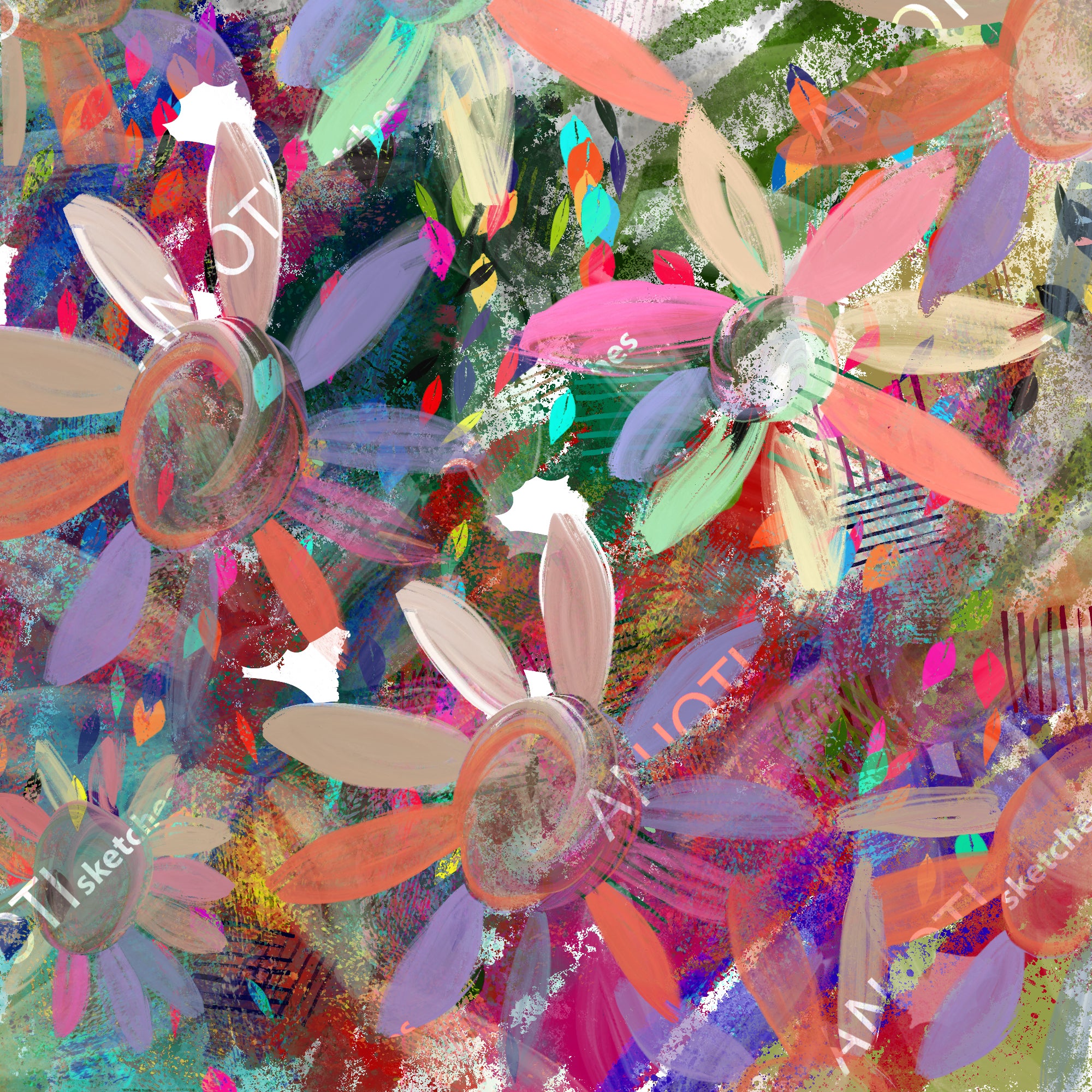 ANJOTI_SKETCHES_501_ Discover Multicolor Abstract Wall Art Ideas with Unique Texture Effect Background Designs