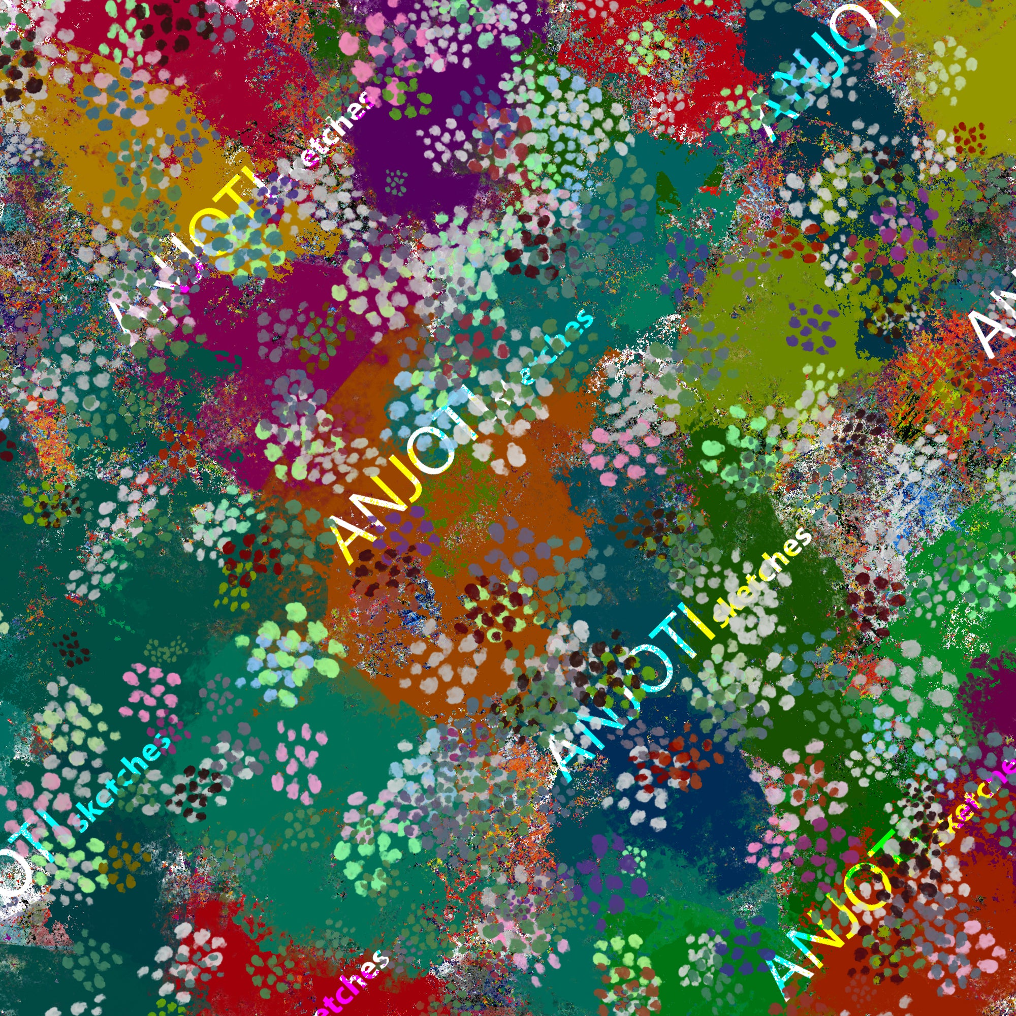 ANJOTI_SKETCHES_523_ Multicolor Abstract Wall Art and Texture Backgrounds to Brighten Your Space