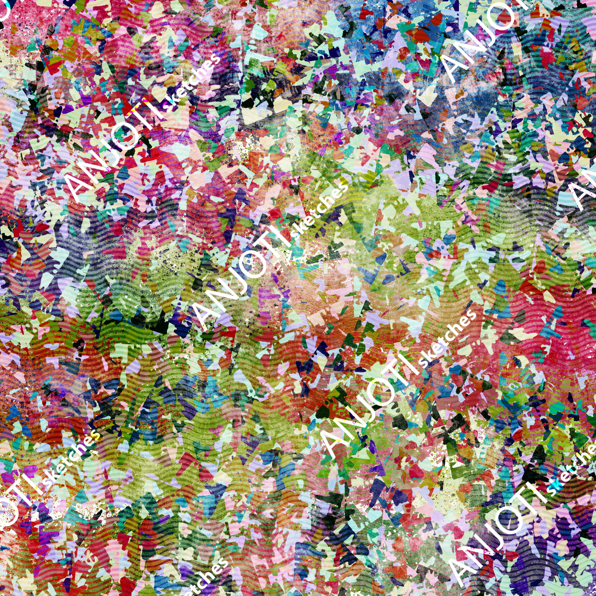 ANJOTI_SKETCHES_525_ Multicolor Texture Background Ideas in Unique Abstract Wall Art for Home