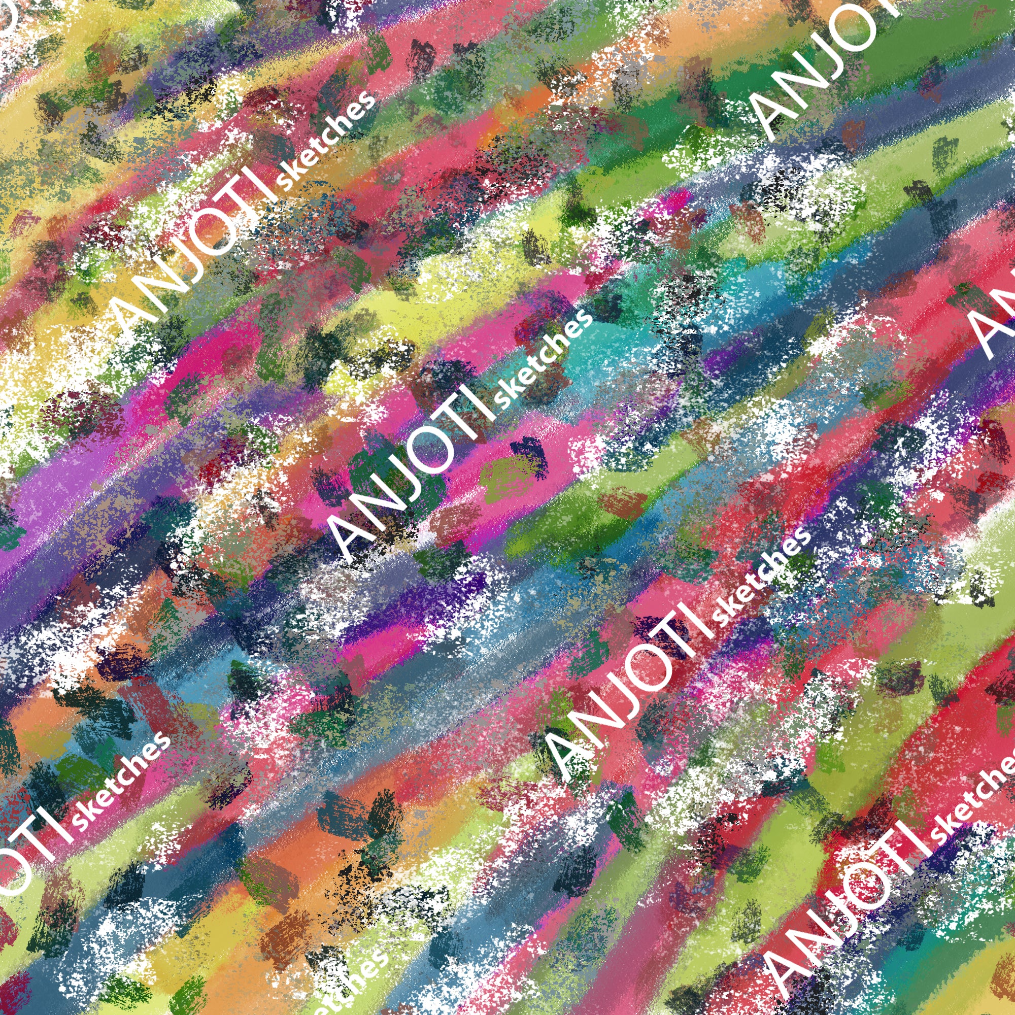 ANJOTI_SKETCHES_536_Multicolor Texture Effect Abstract Wall Art to Add Life to Your Walls