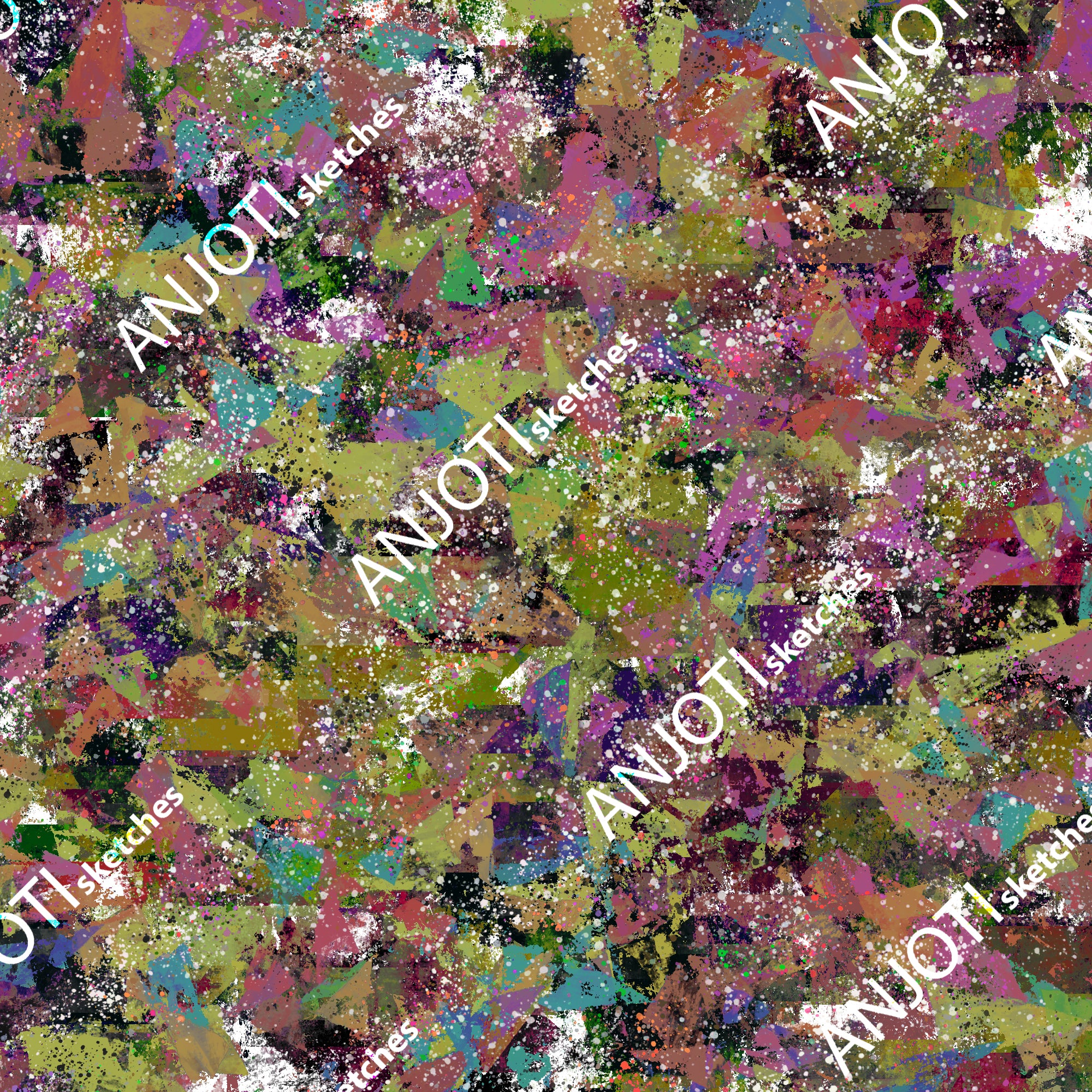 ANJOTI_SKETCHES_539_Add Multicolor Texture Backgrounds to Abstract Wall Art for a Bold Statement