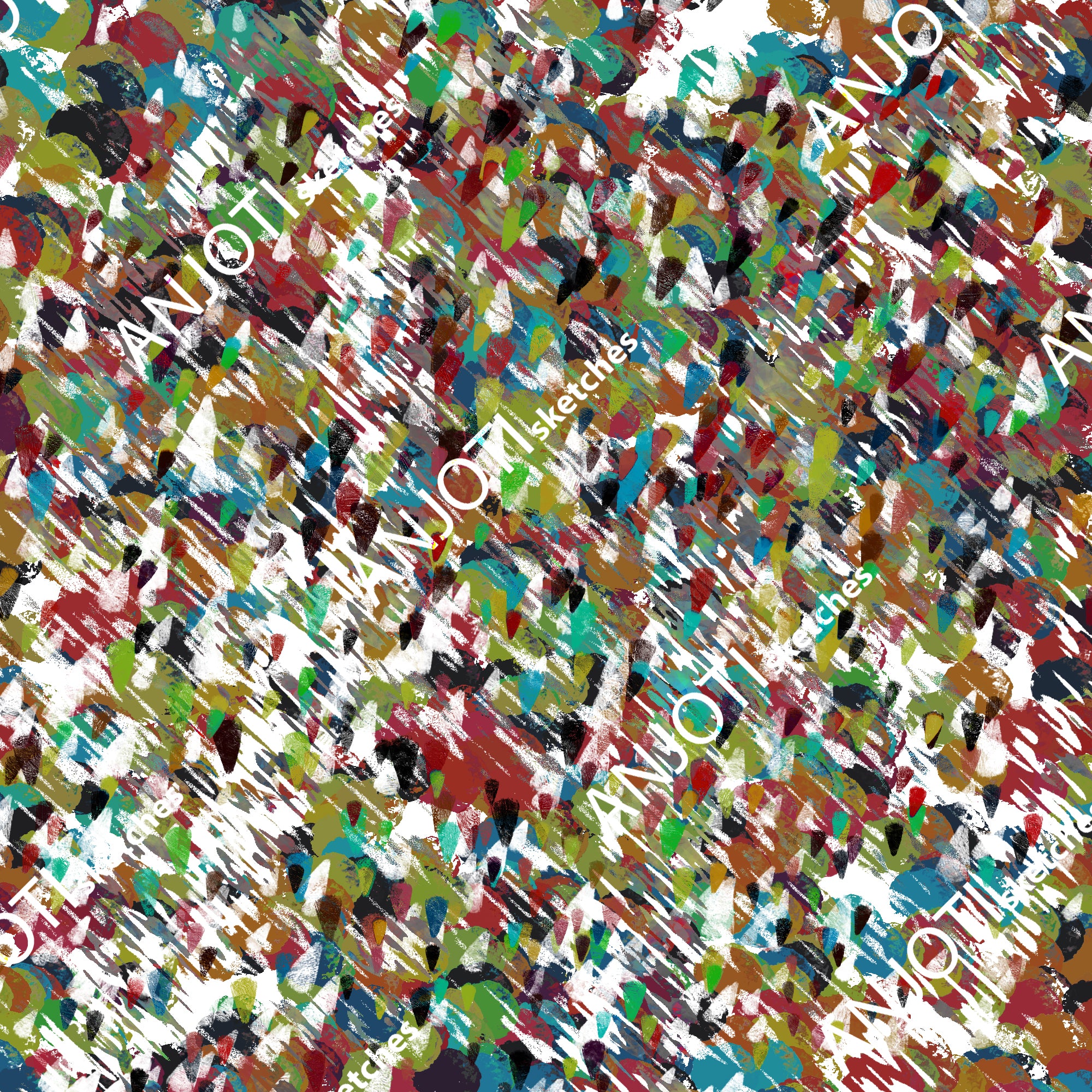 ANJOTI_SKETCHES_543_Multicolor Abstract Wall Art with Texture Effect Backgrounds for Modern Style