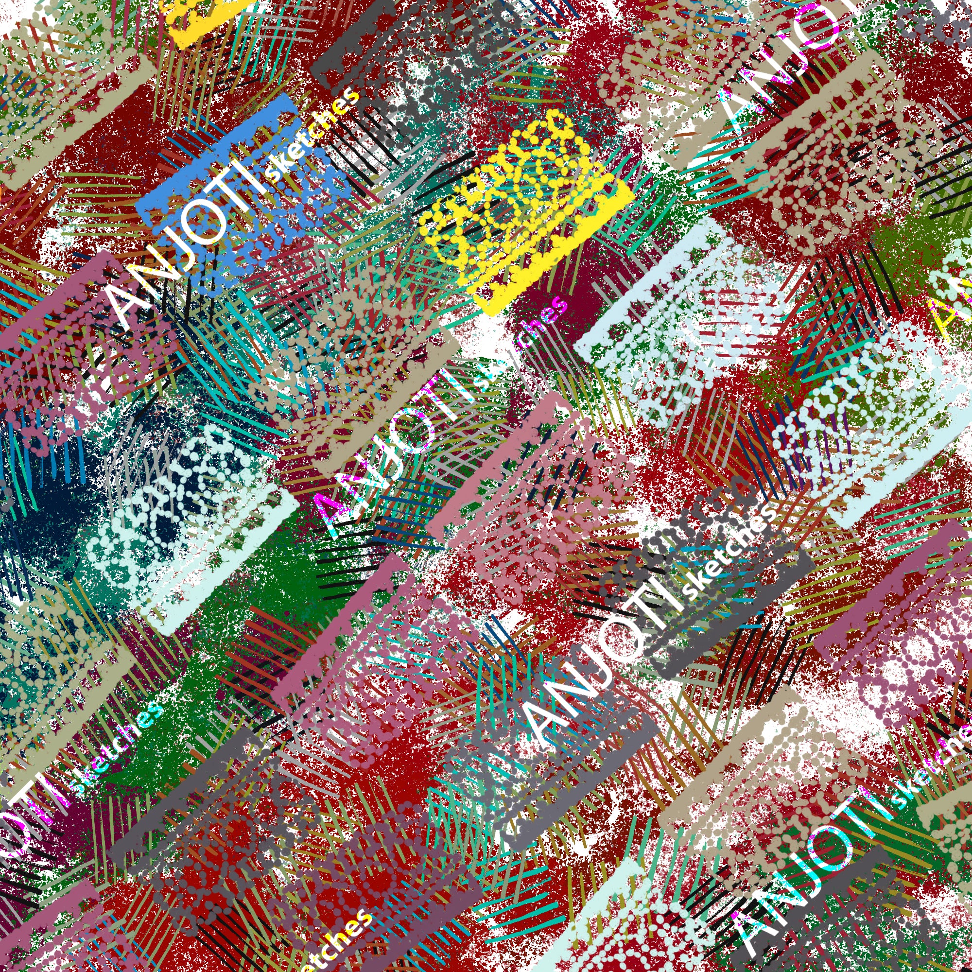 ANJOTI_SKETCHES_568_Unique Floral and Geometric Abstract Wall Art with Bold Texture Backgrounds