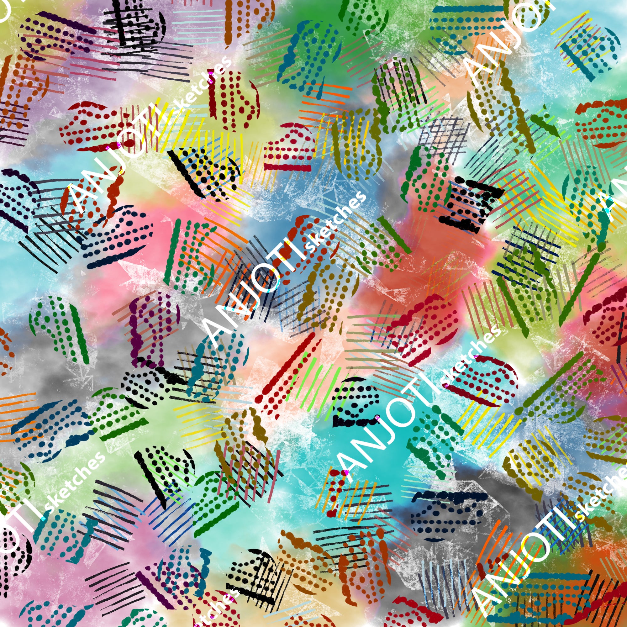 ANJOTI_SKETCHES_571_Refresh Your Space with Floral and Geometric Abstract Wall Art in Multicolor