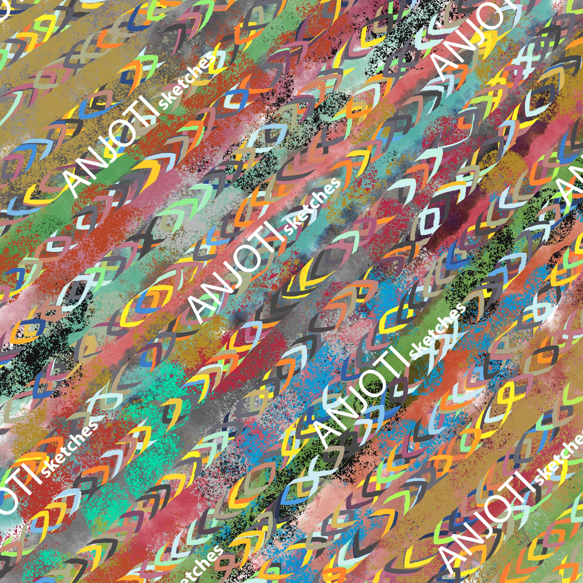 ANJOTI_SKETCHES_578_Floral Geometric Abstract Wall Art Ideas with Stunning Multicolor Textures