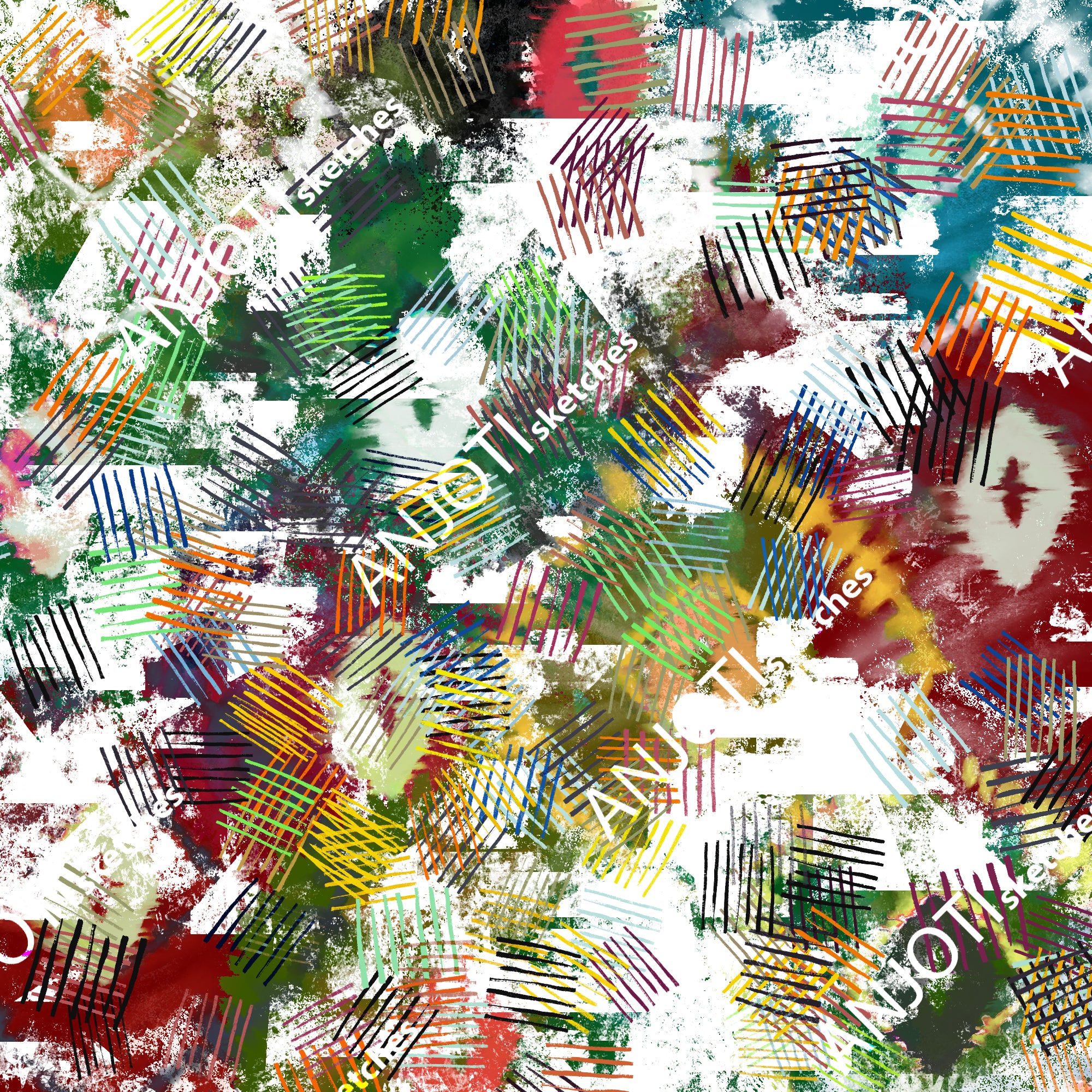 ANJOTI_SKETCHES_603_Abstract loose water color Graphics modern stain acrylic paint Elements  Art Prints Pattern Wallpaper illustrations design for SUMMER fashion fancy ENGLISH  colors shades,