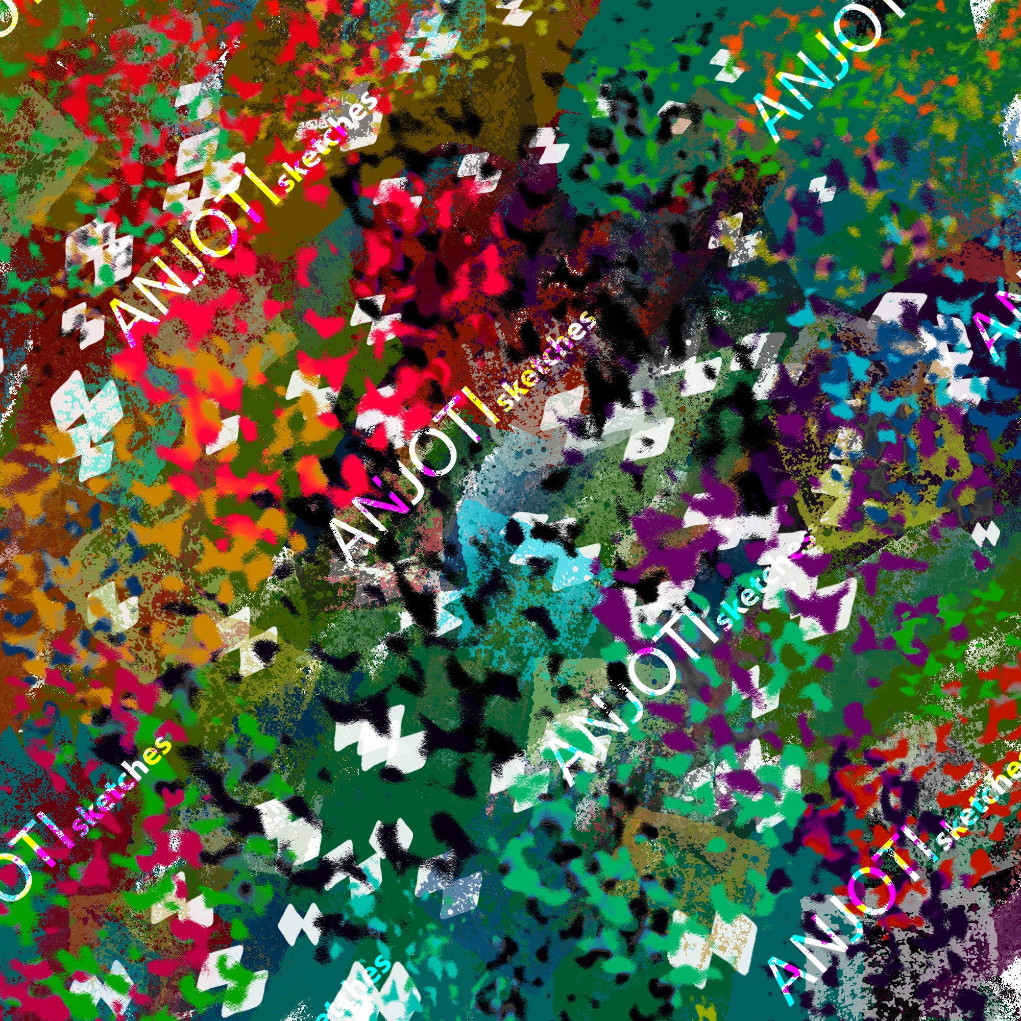 ANJOTI_SKETCHES_618_Multicolor Texture Effect Backgrounds for Beautiful Abstract Wall Art at Home