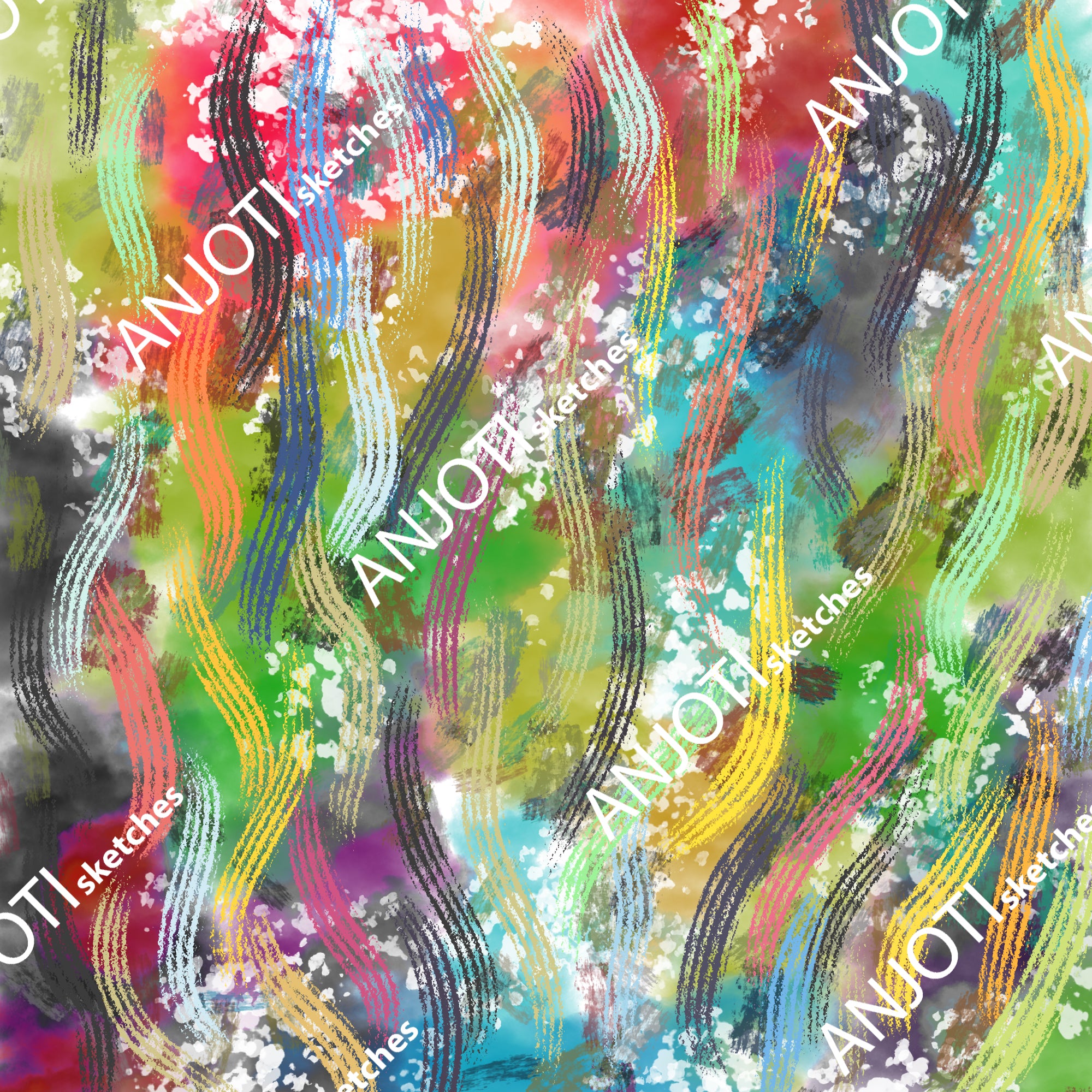 ANJOTI_SKETCHES_621_ Abstract Wall Art with Textured Multicolor Backgrounds to Enhance Any Decor