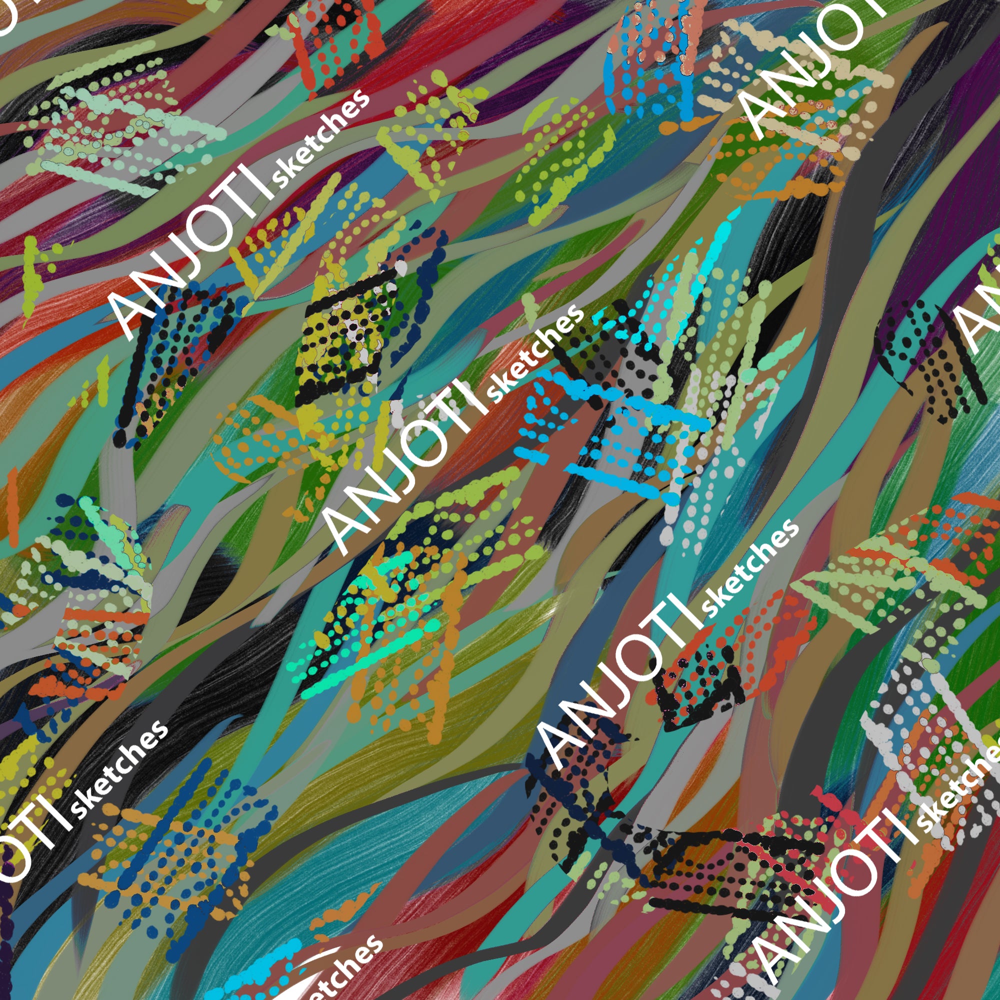 ANJOTI_SKETCHES_625_ Multicolor Texture Background Ideas in Unique Abstract Wall Art for Home