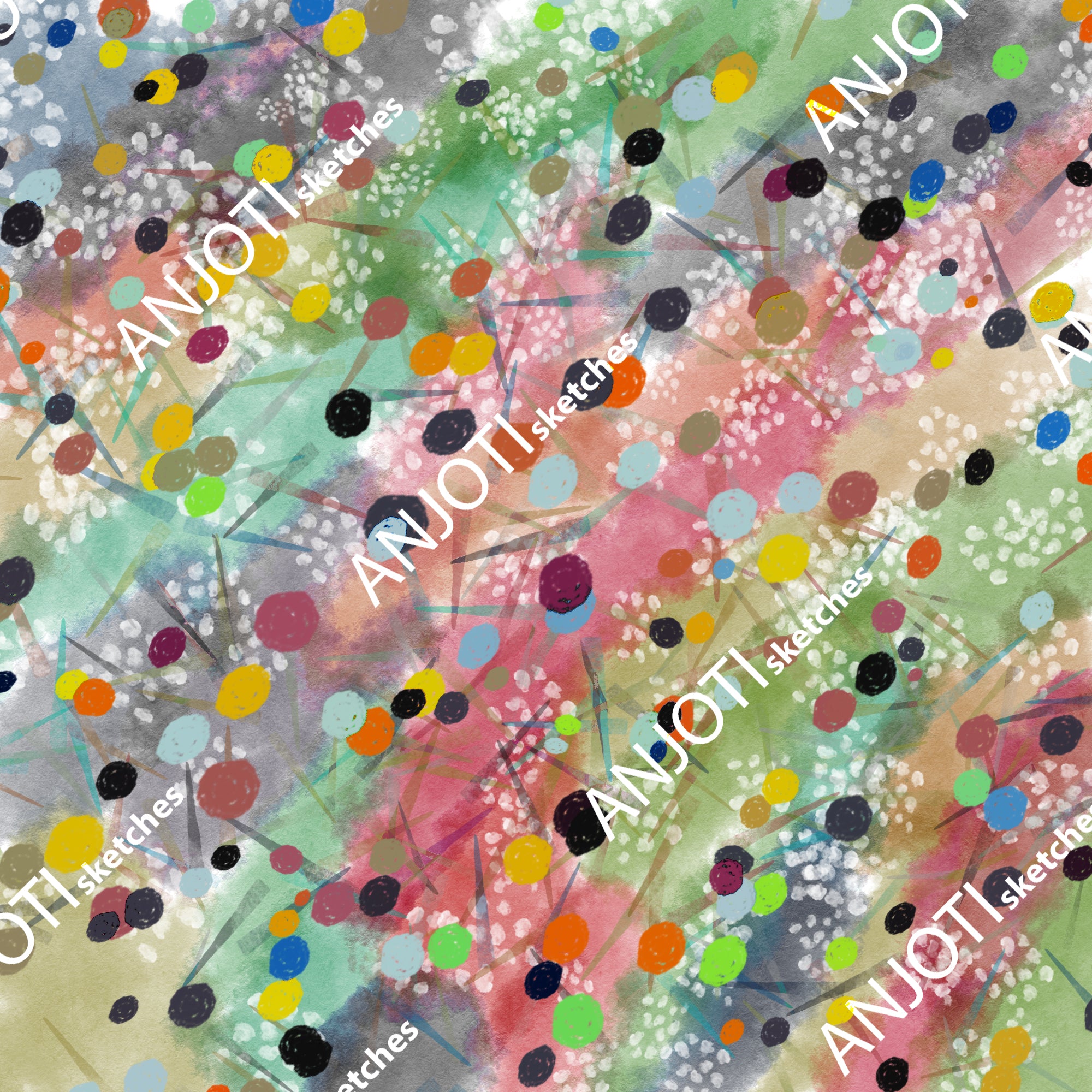 ANJOTI_SKETCHES_627_ Modern Abstract Wall Art and Multicolor Texture Effect Backgrounds for Home Decor