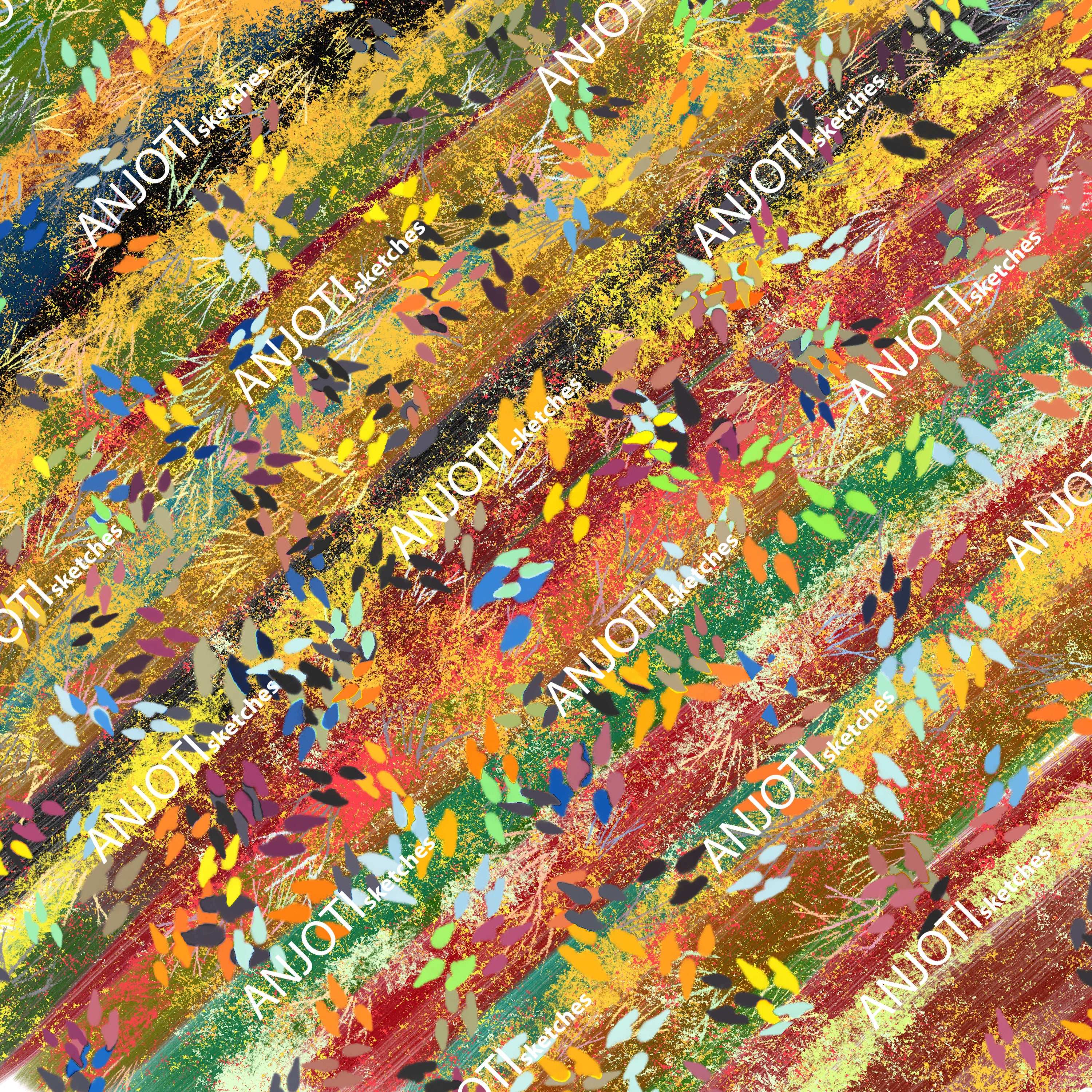 ANJOTI_SKETCHES_632_Abstract Wall Art in Multicolor Texture Backgrounds to Style Your Home