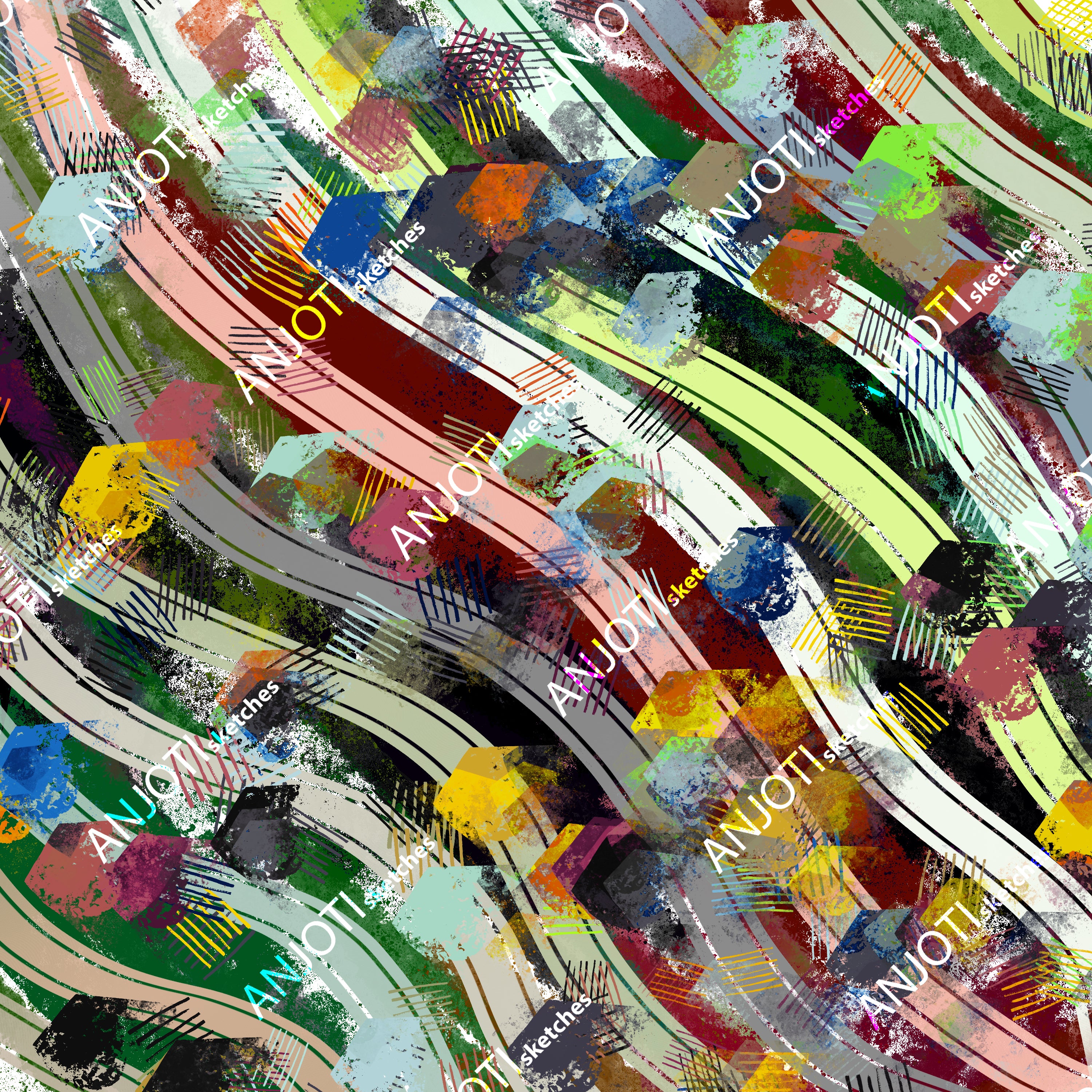 ANJOTI_SKETCHES_634_Enhance Your Decor with Abstract Wall Art and Multicolor Texture Backgrounds