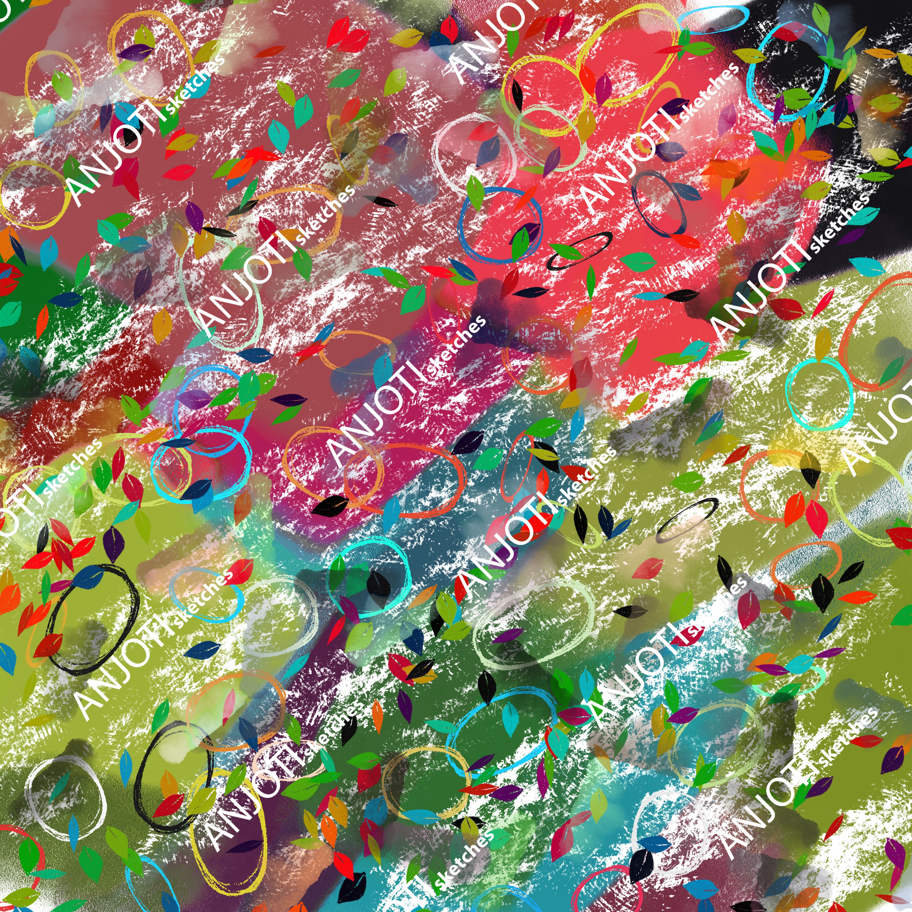 ANJOTI_SKETCHES_640_Vibrant Abstract Wall Art with Multicolor Texture Effect Backgrounds for Interiors