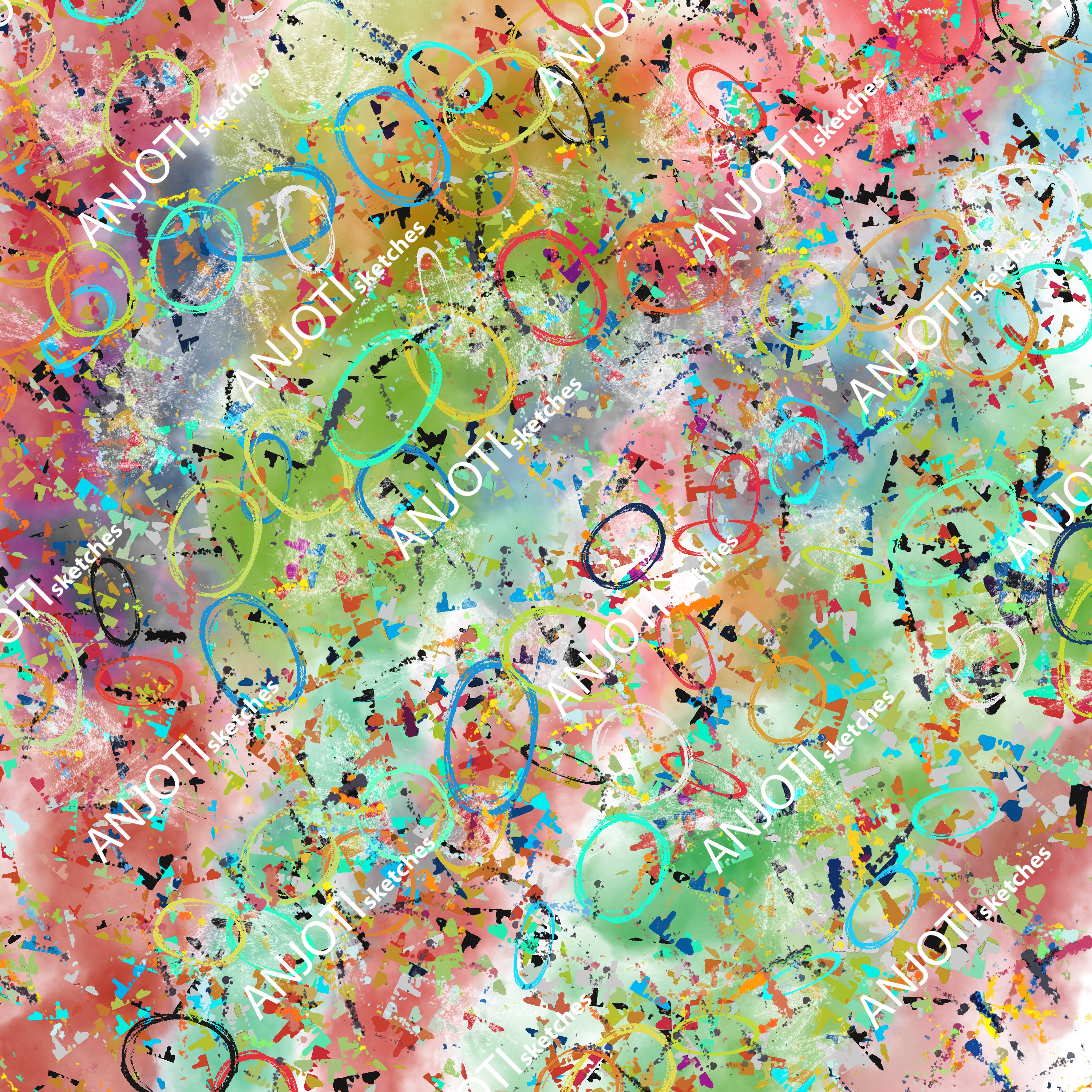 ANJOTI_SKETCHES_644_Unique Multicolor Texture Background Abstract Wall Art for Your Decor