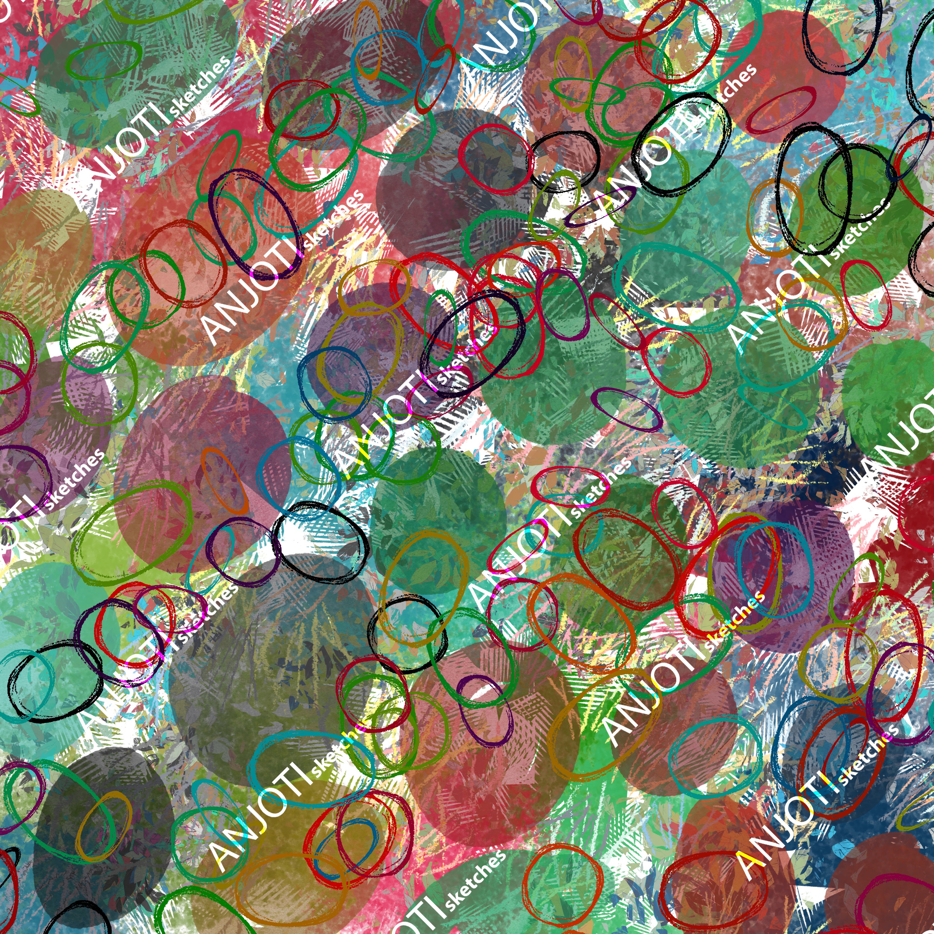 ANJOTI_SKETCHES_659_Multicolor Texture Backgrounds in Abstract Floral and Geometric Wall Art