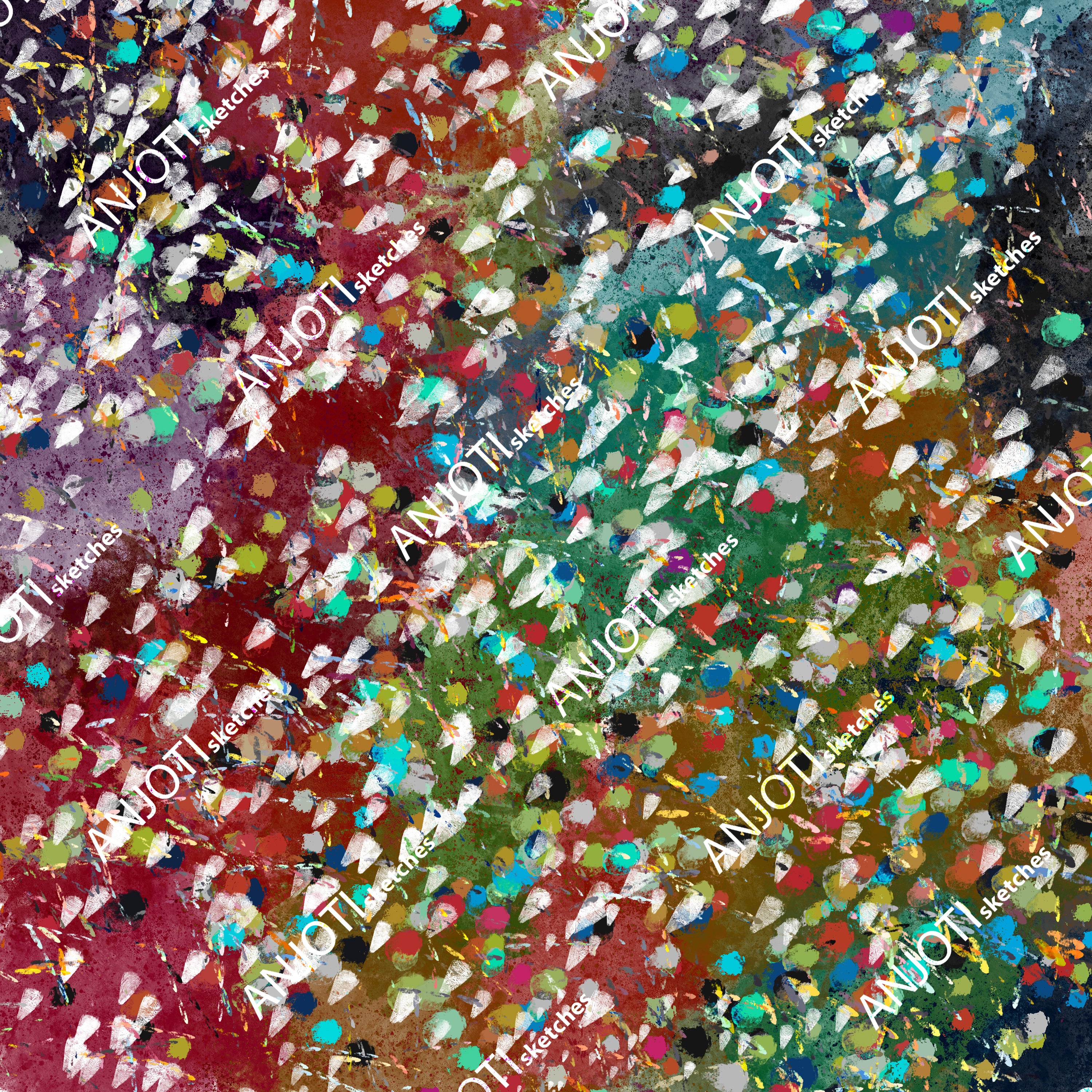 ANJOTI_SKETCHES_660_Elevate Your Decor with Floral Geometric Abstract Wall Art and Texture Backgrounds