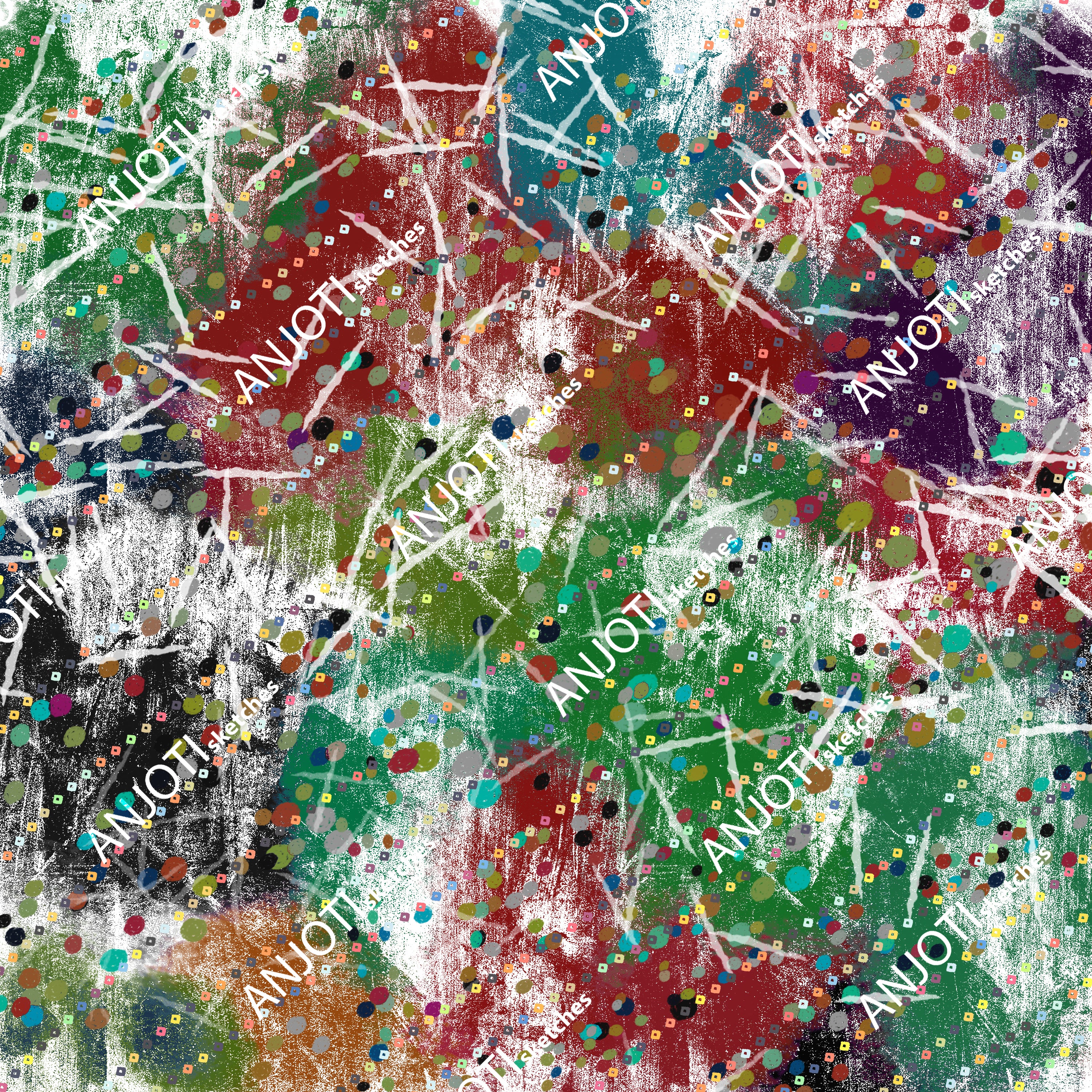 ANJOTI_SKETCHES_668_Unique Floral and Geometric Abstract Wall Art with Bold Texture Backgrounds