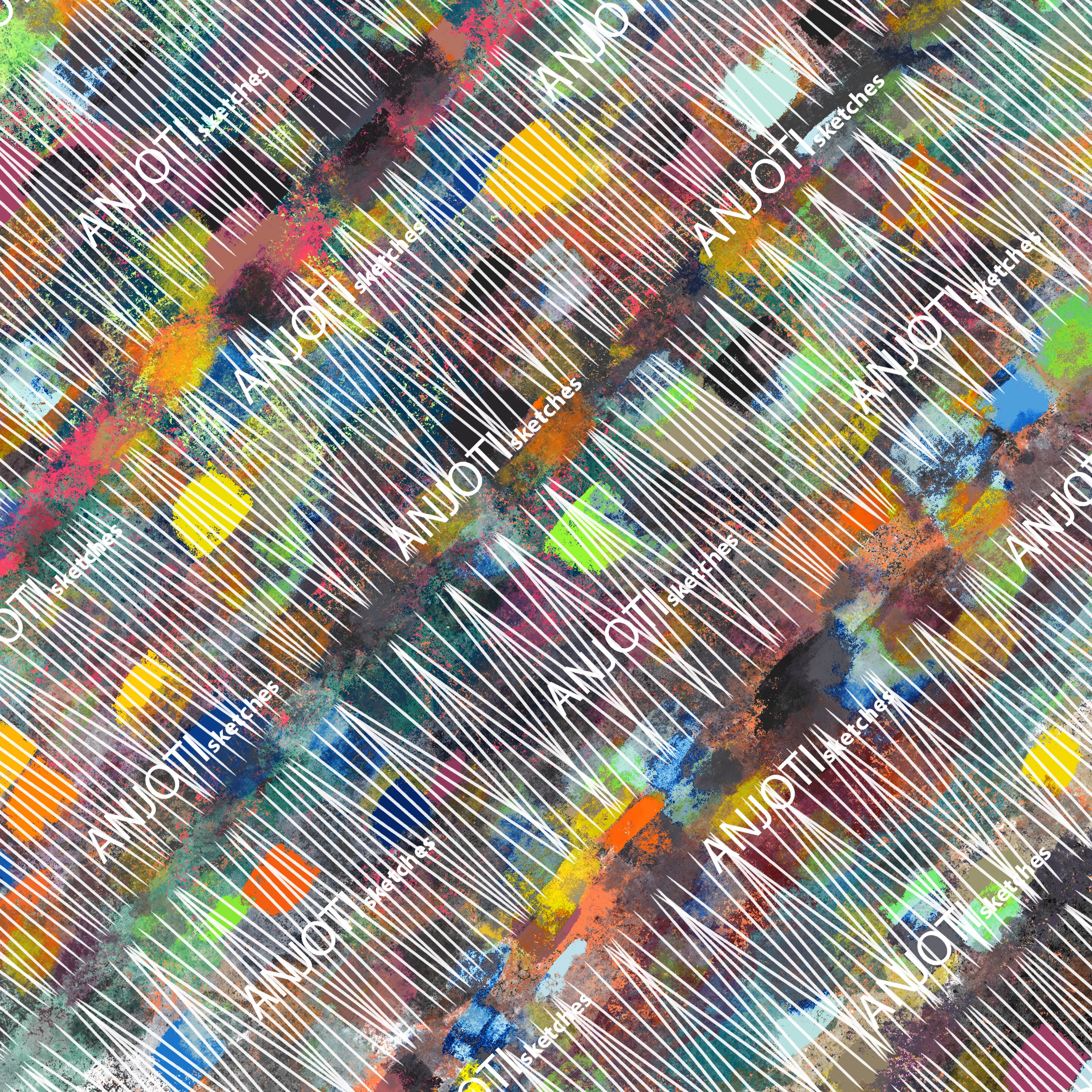 ANJOTI_SKETCHES_683_Elevate Any Room with Floral Geometric Multicolor Abstract Wall Art