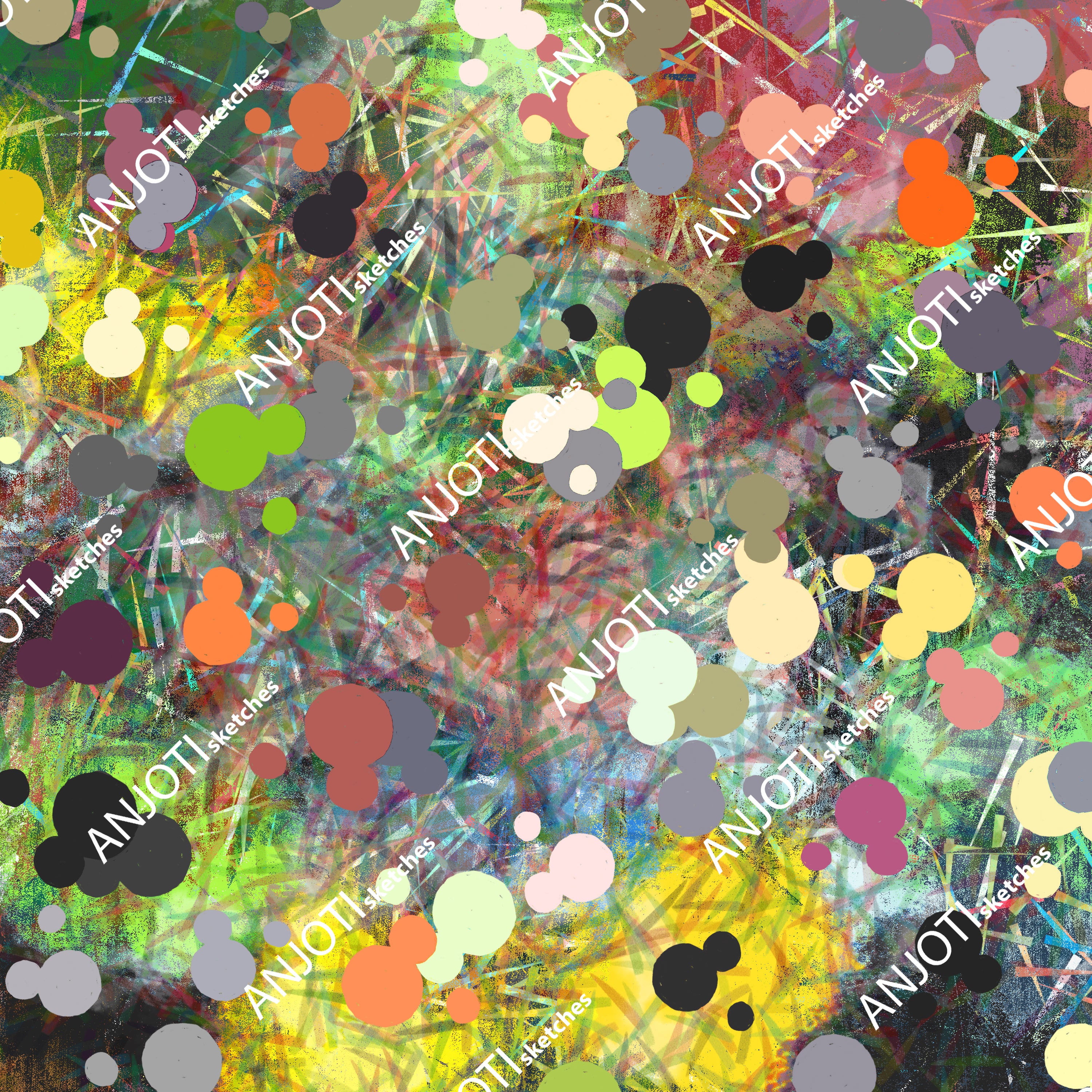 ANJOTI_SKETCHES_685_Unique Multicolor Abstract Wall Art in Floral and Geometric Texture Designs