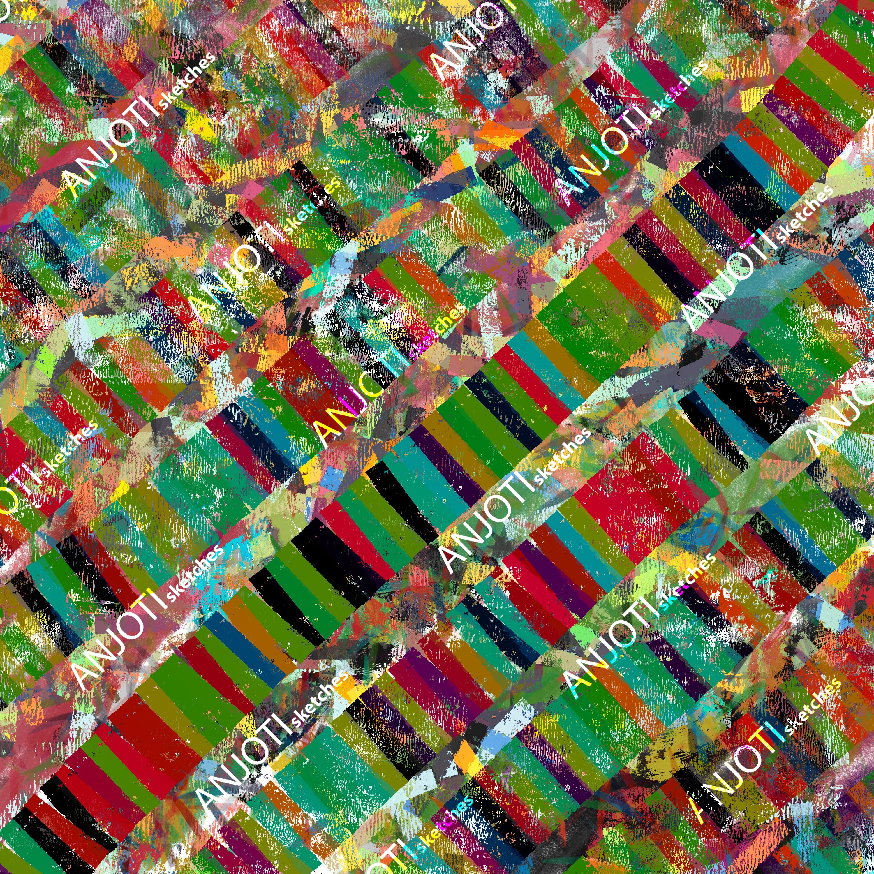 ANJOTI_SKETCHES_699_Enhance Your Space with Floral Geometric Abstract Wall Art and Texture Effects