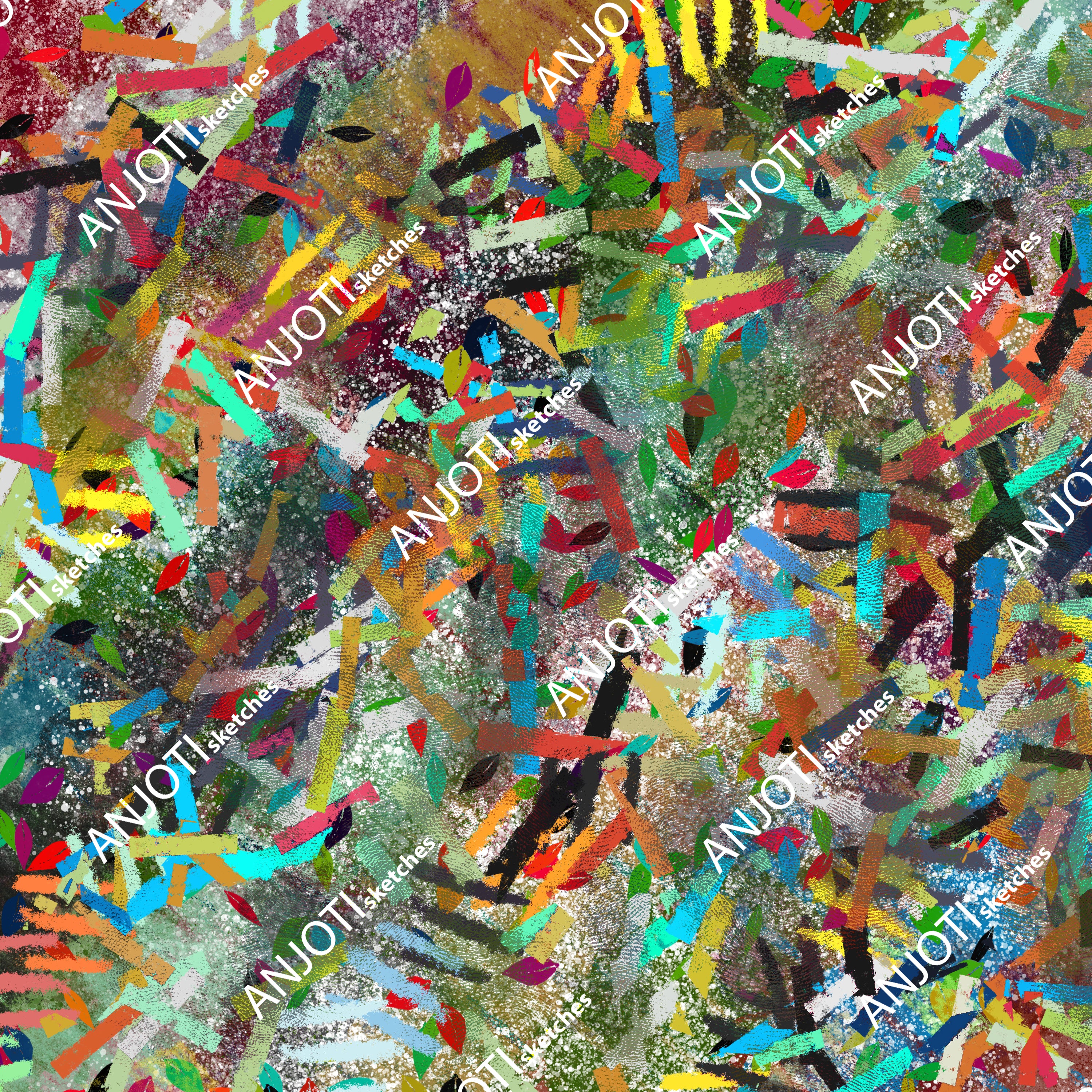 ANJOTI_SKETCHES_709_Elevate Your Decor with Abstract Wall Art and Texture Effect Multicolor Backgrounds