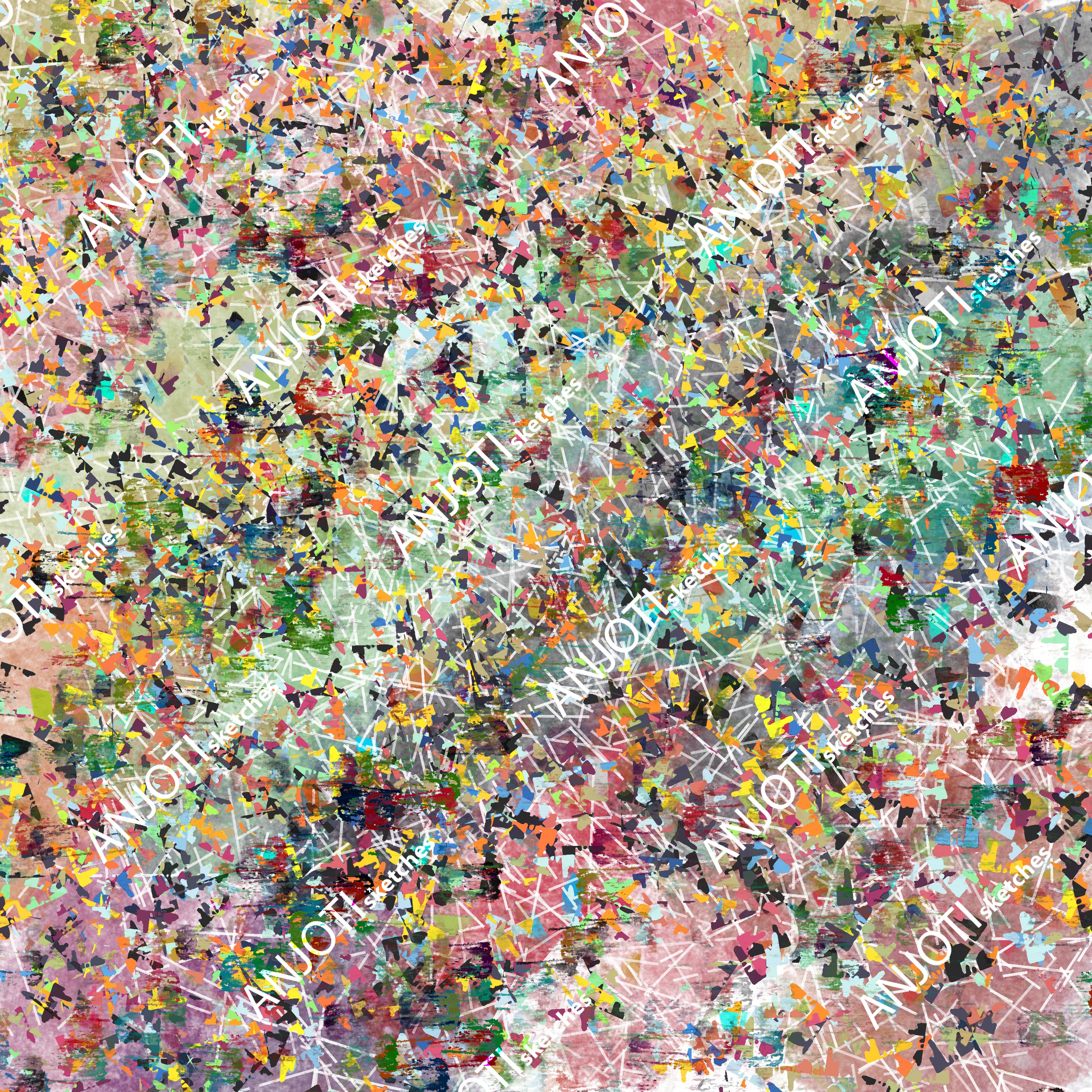 ANJOTI_SKETCHES_721_ Abstract Wall Art with Textured Multicolor Backgrounds to Enhance Any Decor